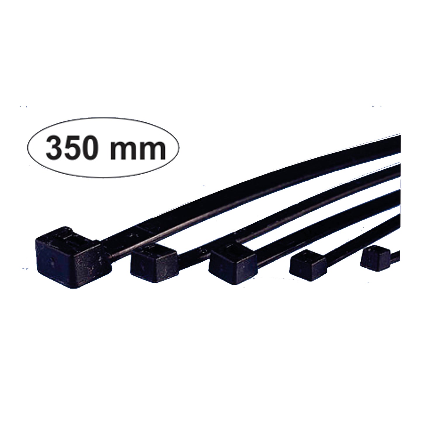 350Mm Black Pl. Tie Wrap image 0