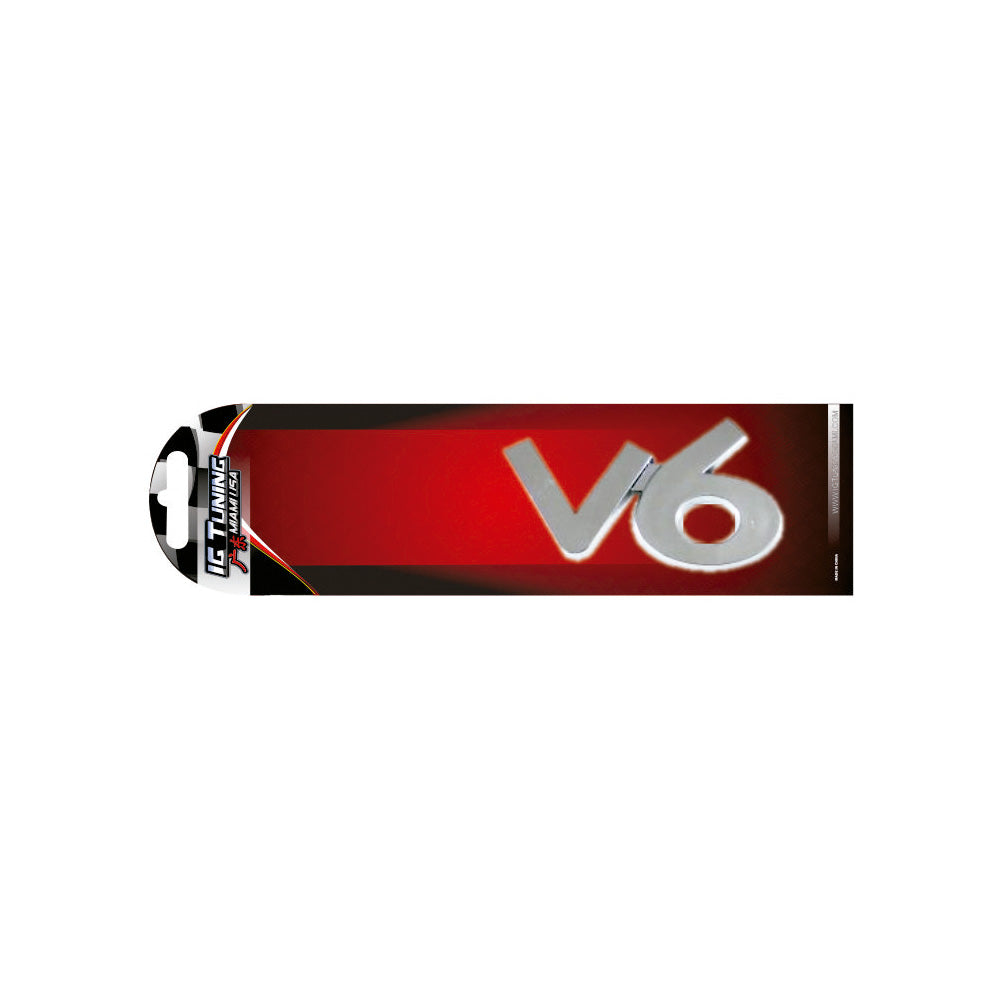 V6 Chrome Emblem image 0