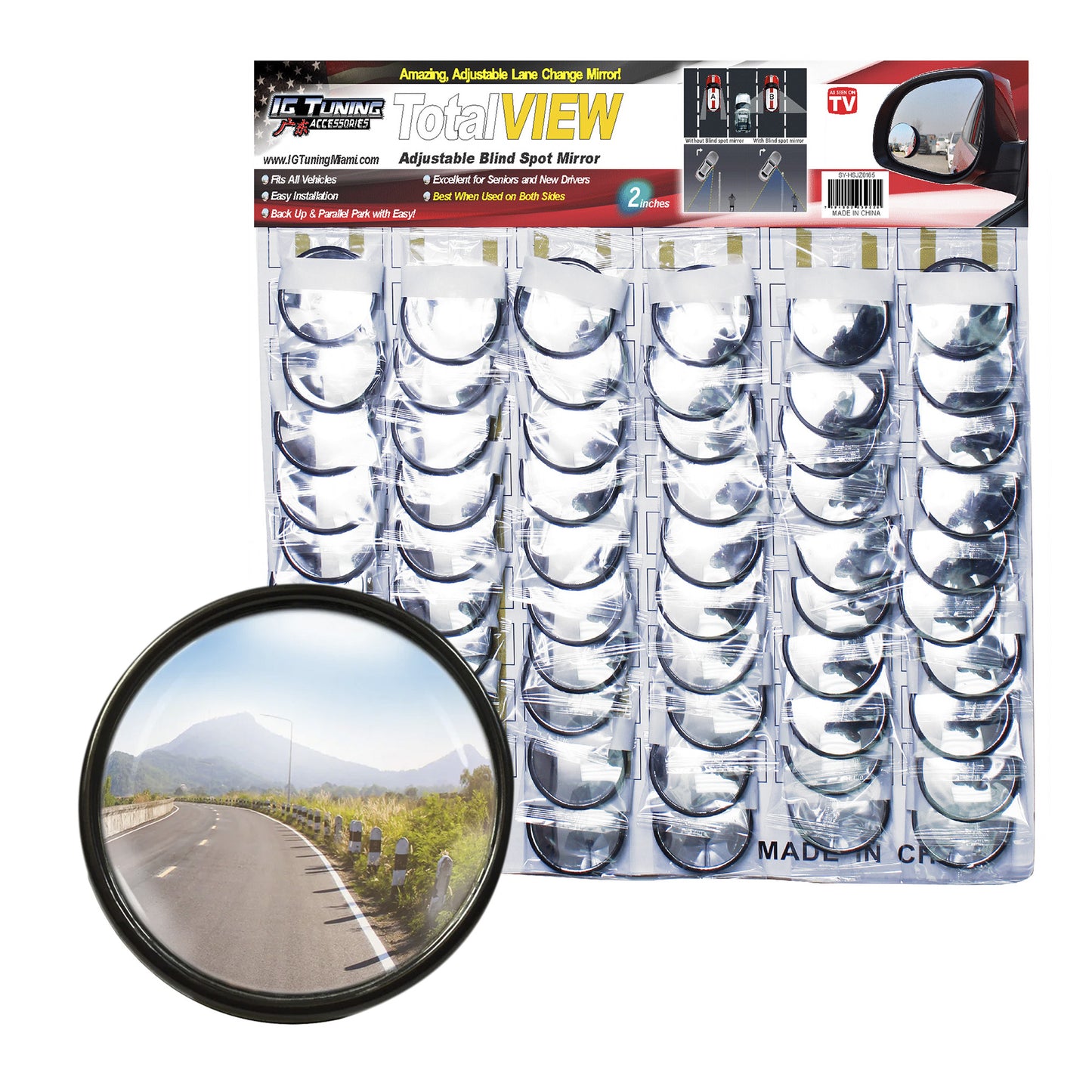 Eye fish blind mirror 2 in 60 pcs image 0