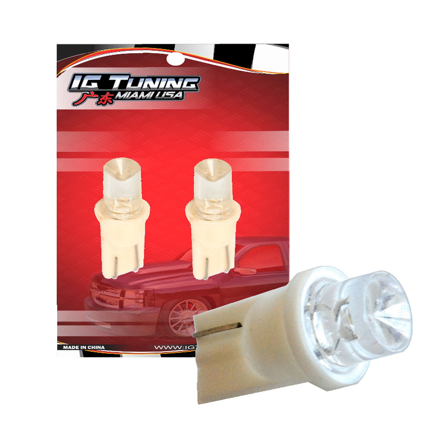 T10 1 Led 2 Pcs Clear image 0