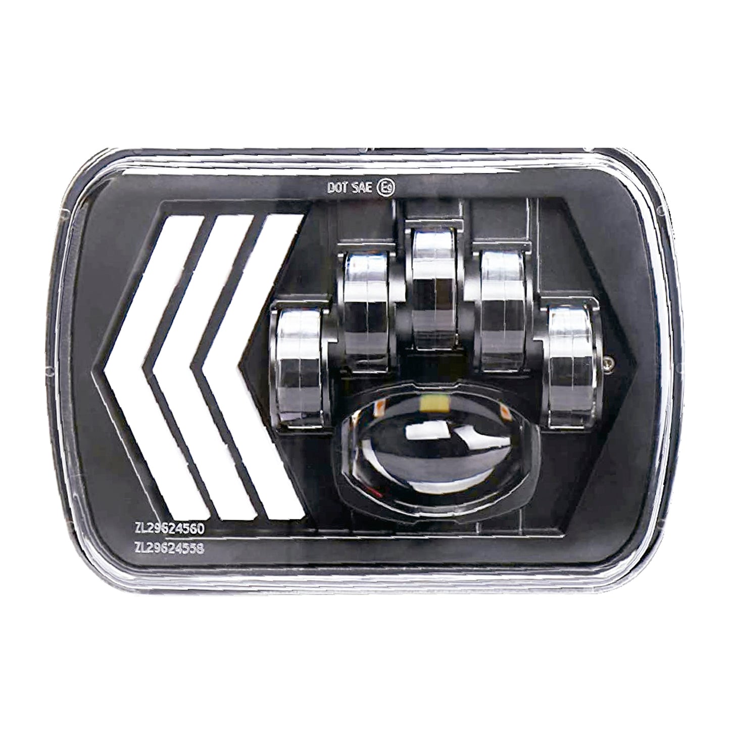 LED lamp black background 3 arrow 2pcs image 0
