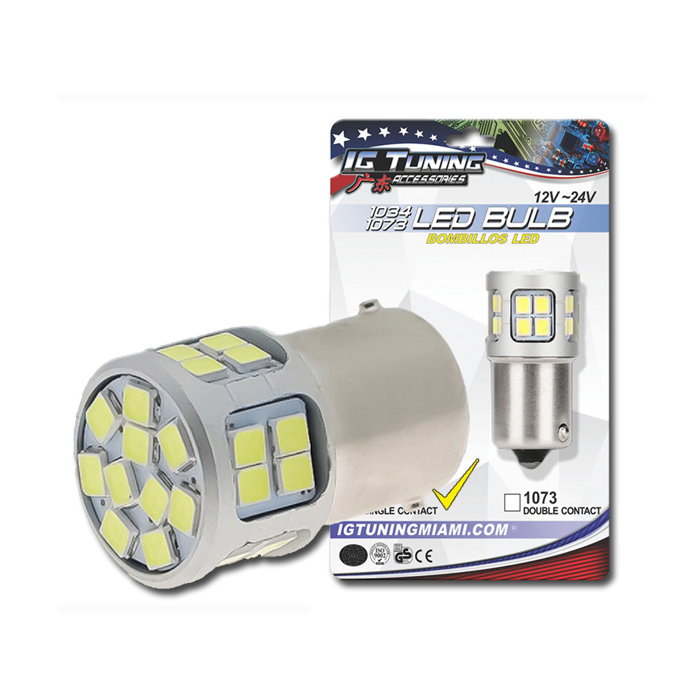 1156 LED Single Contact 30 Leds Yellow image 0