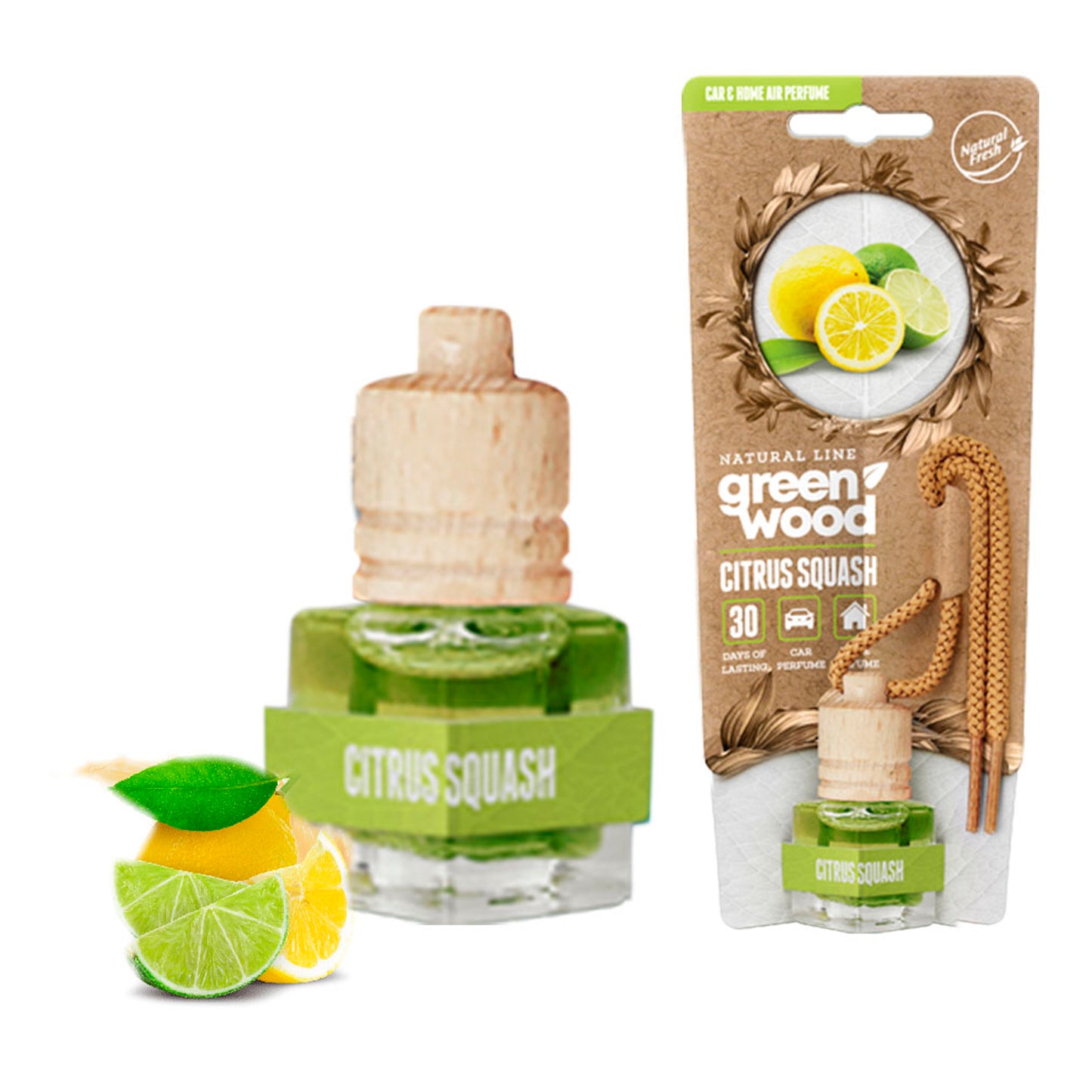 Green Wood Bottle 5ml Citrus Squash image 0