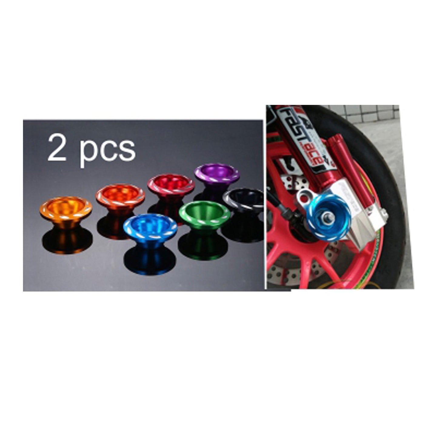 Motorbike Washer Aluminium top 2 pcs image 0