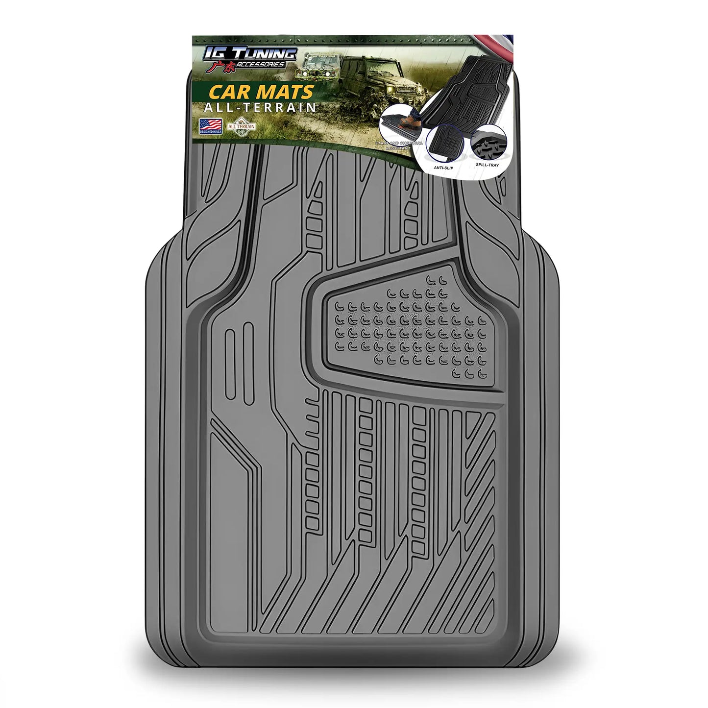 All Terrain Floor Mat Gray 4 Pcs image 0
