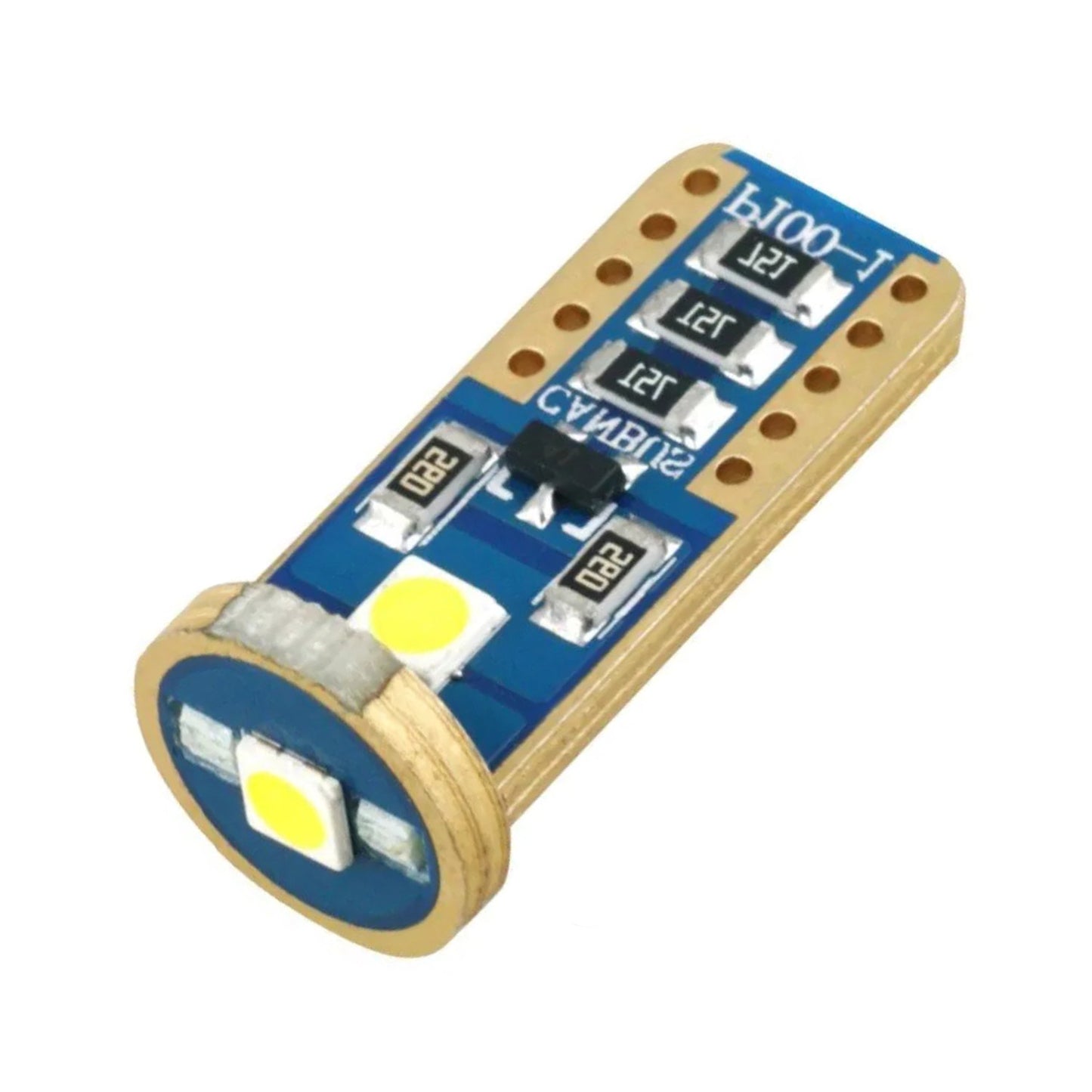 T10 LED 3 Led Canbus 2 pcs Red image 0