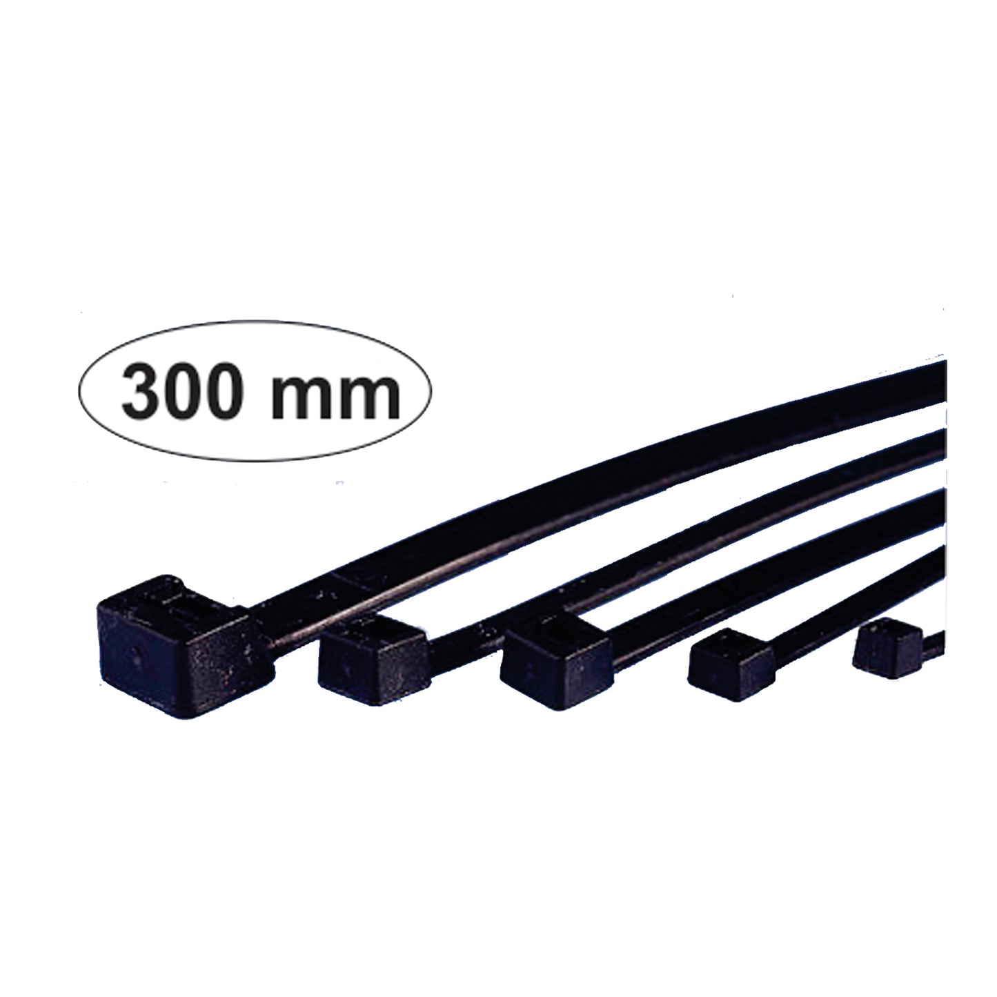 300Mm Black Pl. Tie Wrap image 0