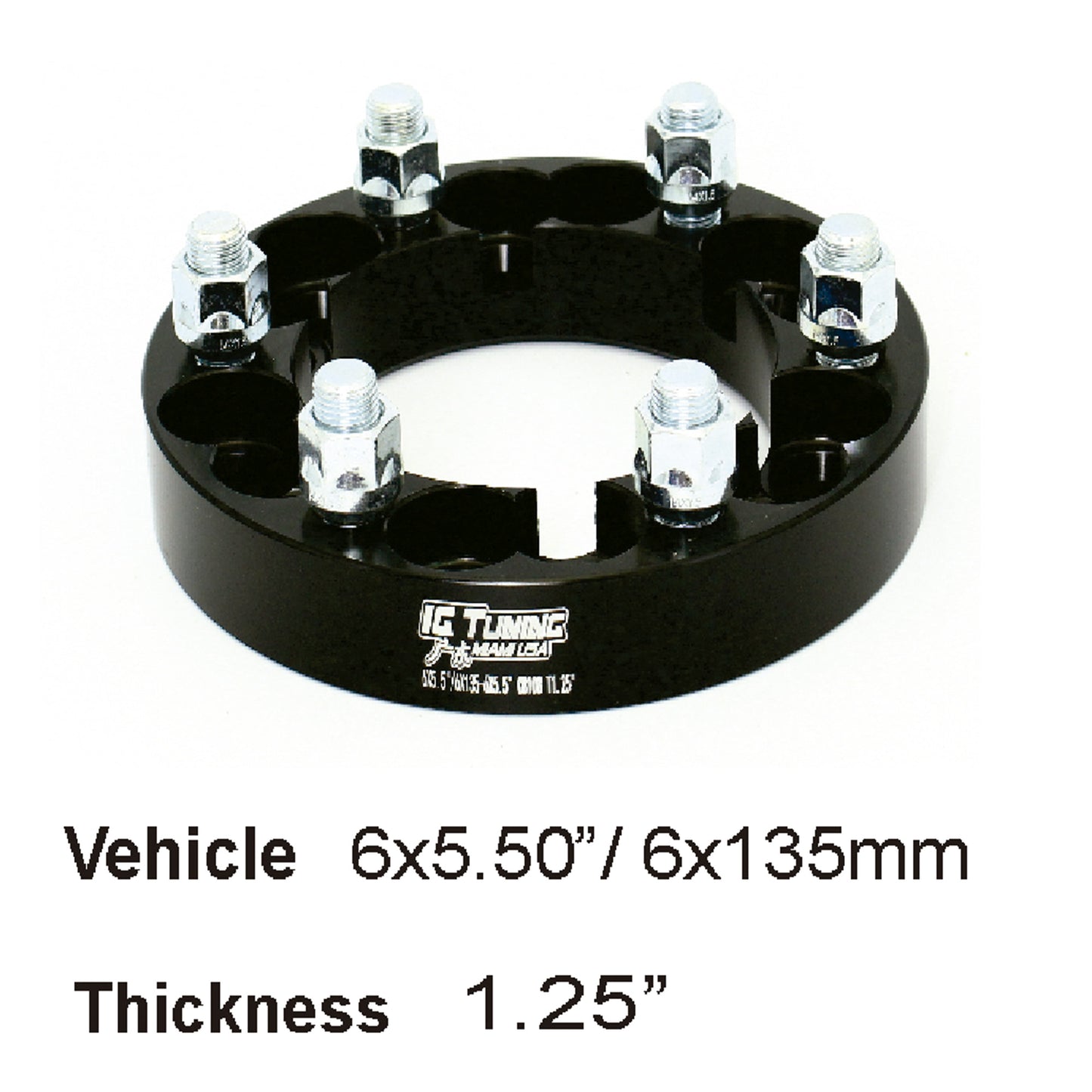Adapter 6x5.5 to 6x135mm CB108mm T1.25 2pcs image 0