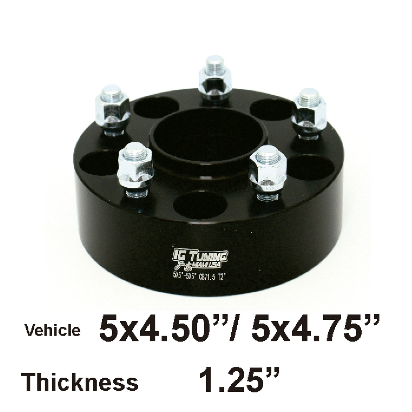 Adapter 5x4.5-5x4.75 to 5x4.50 CB74 T1.25 2pcs image 0