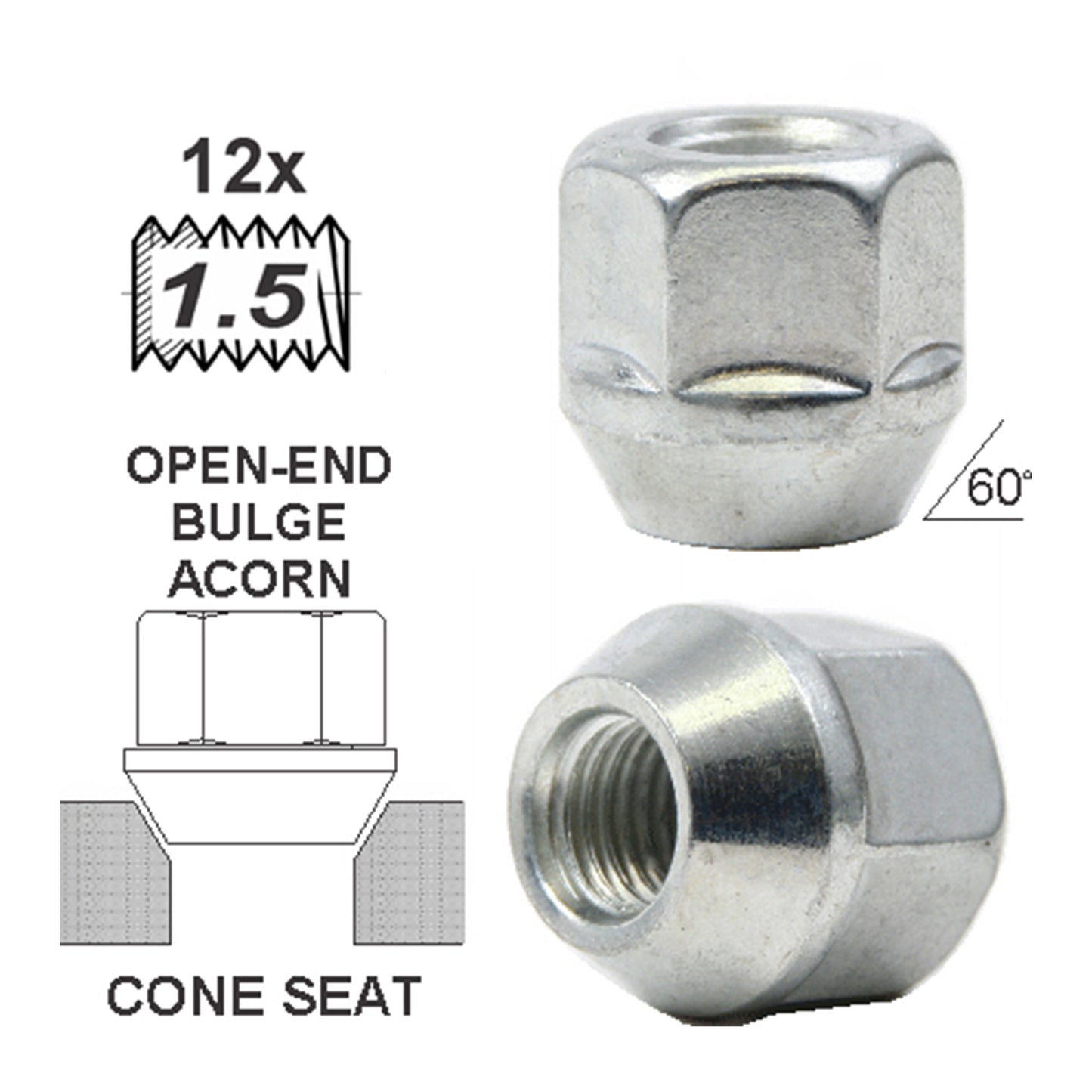 Open-End Bulge L16mm 12x1.5 image 0
