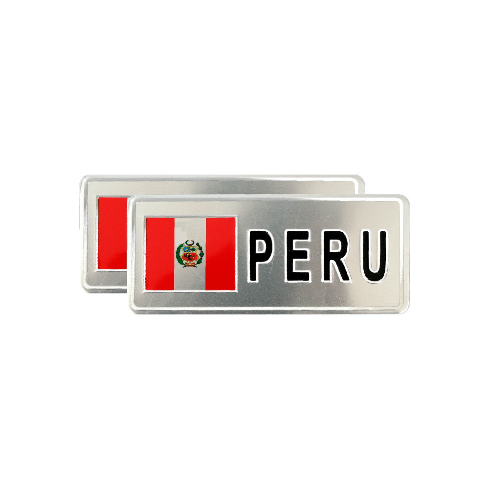 Flag Emblem Peru 2 pcs image 0