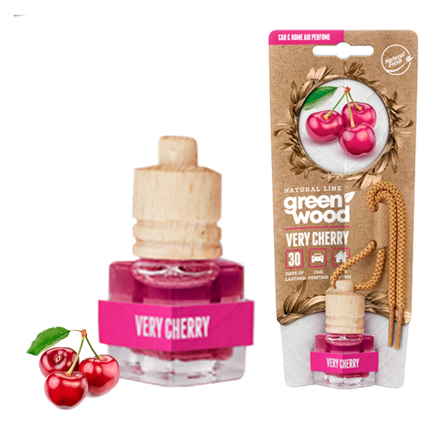 Green Wood Bottle 5ml Cherry image 0