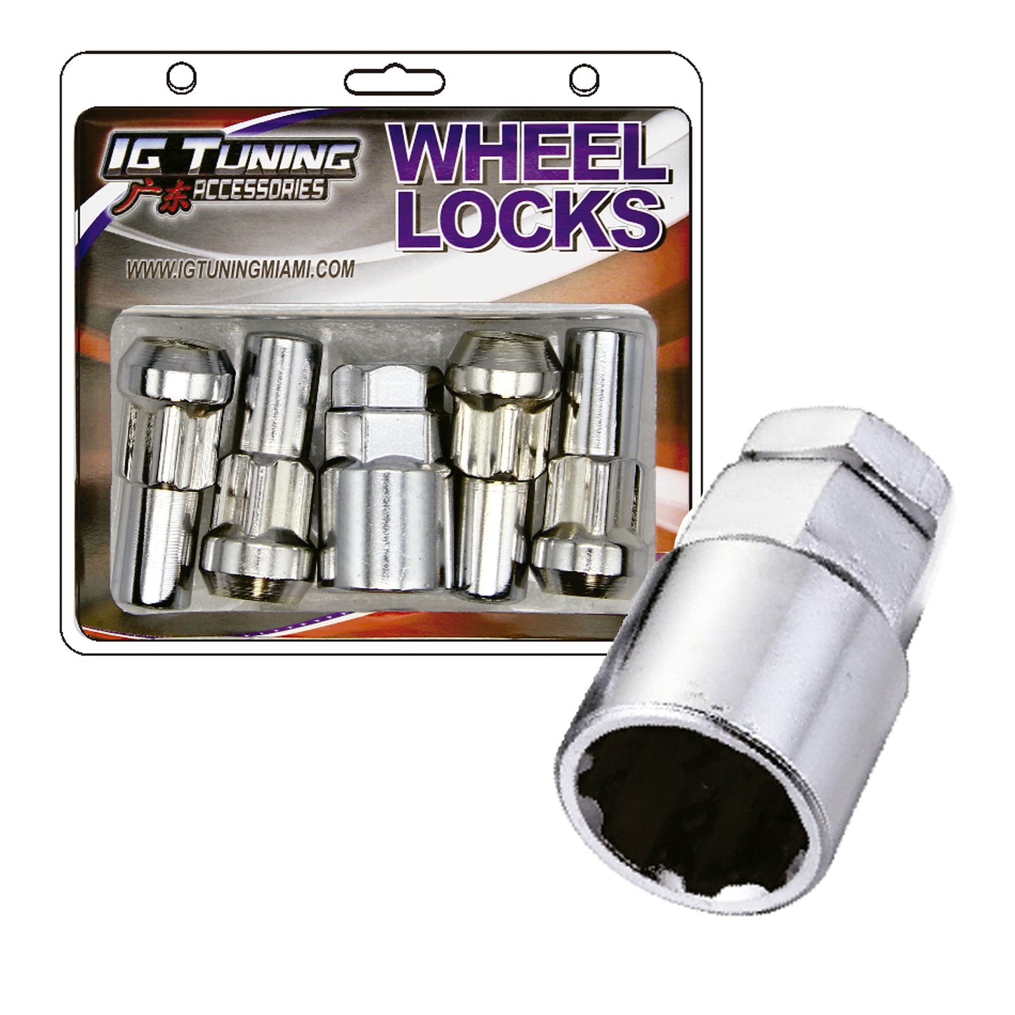 Acorn Mag L50 Wheel Lock 9/16 5Pcs image 0