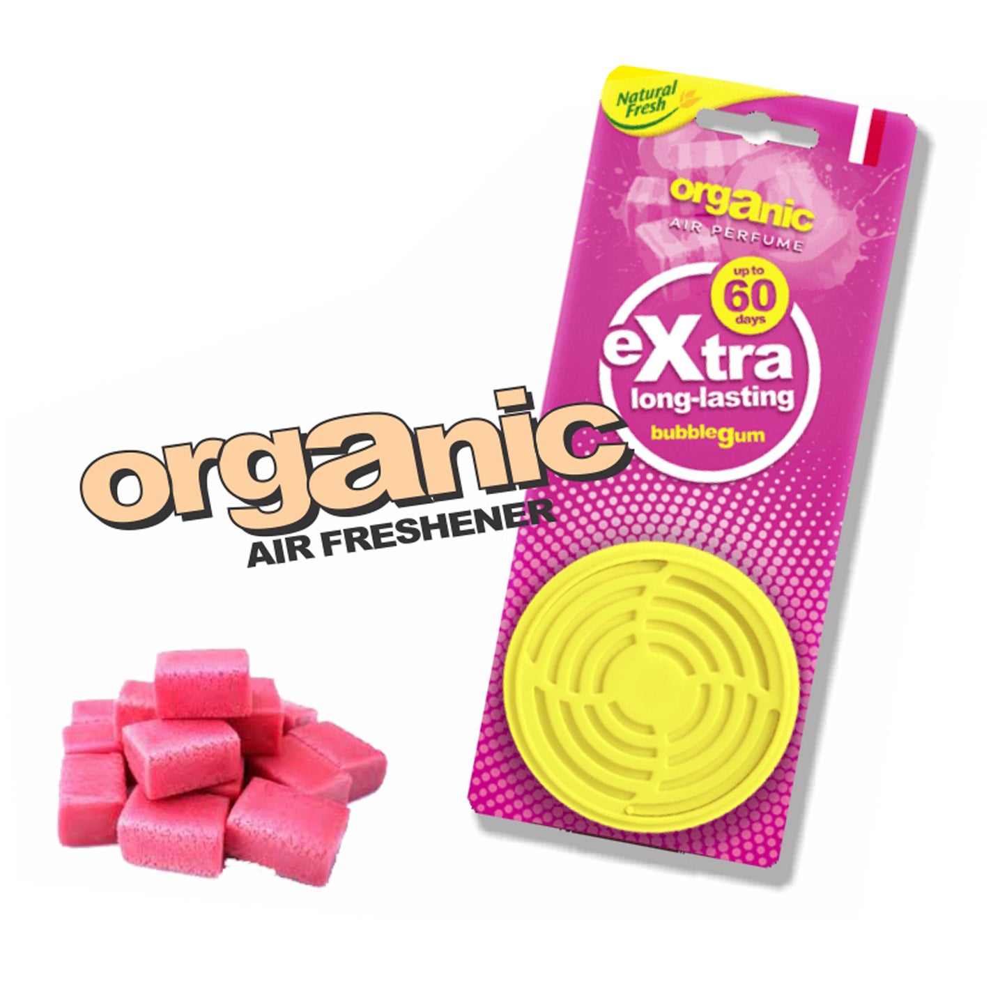Organic Can With Header Bubble Gum 42G image 0