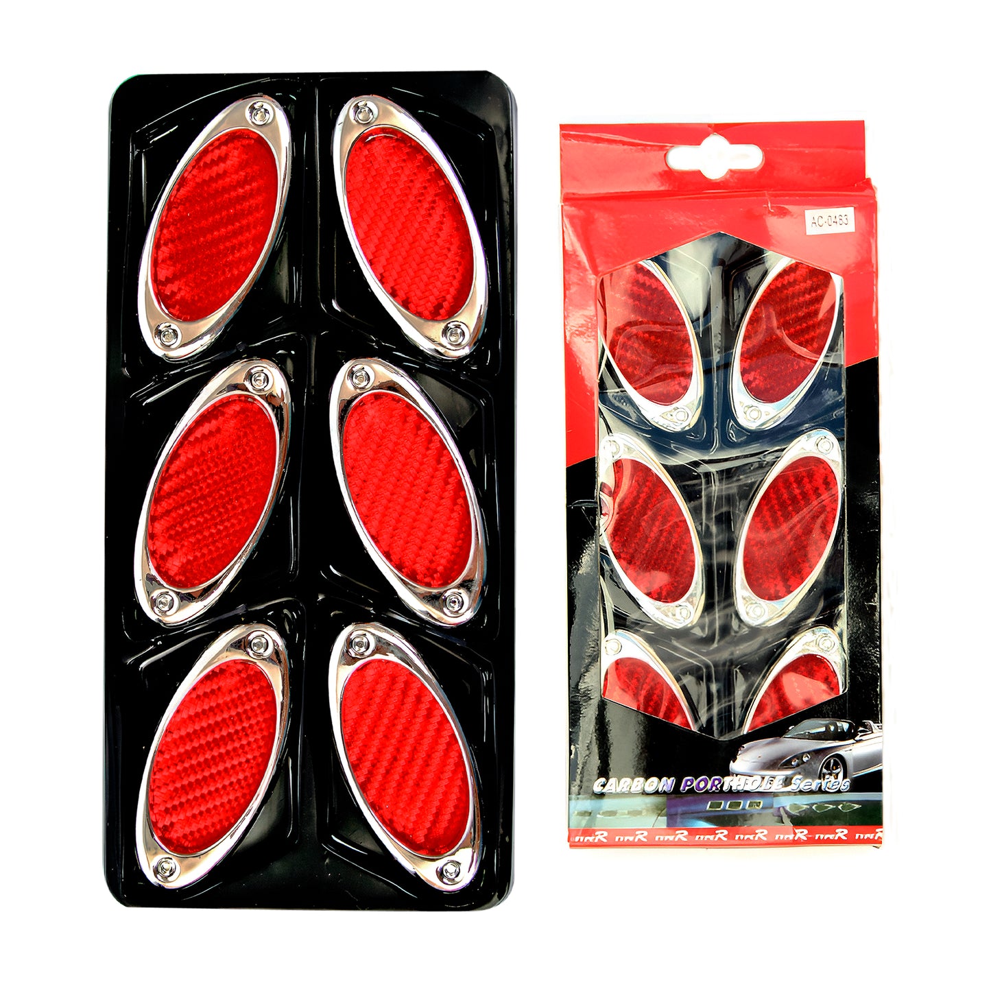 Air Flow 6 Pcs Oval Red image 0
