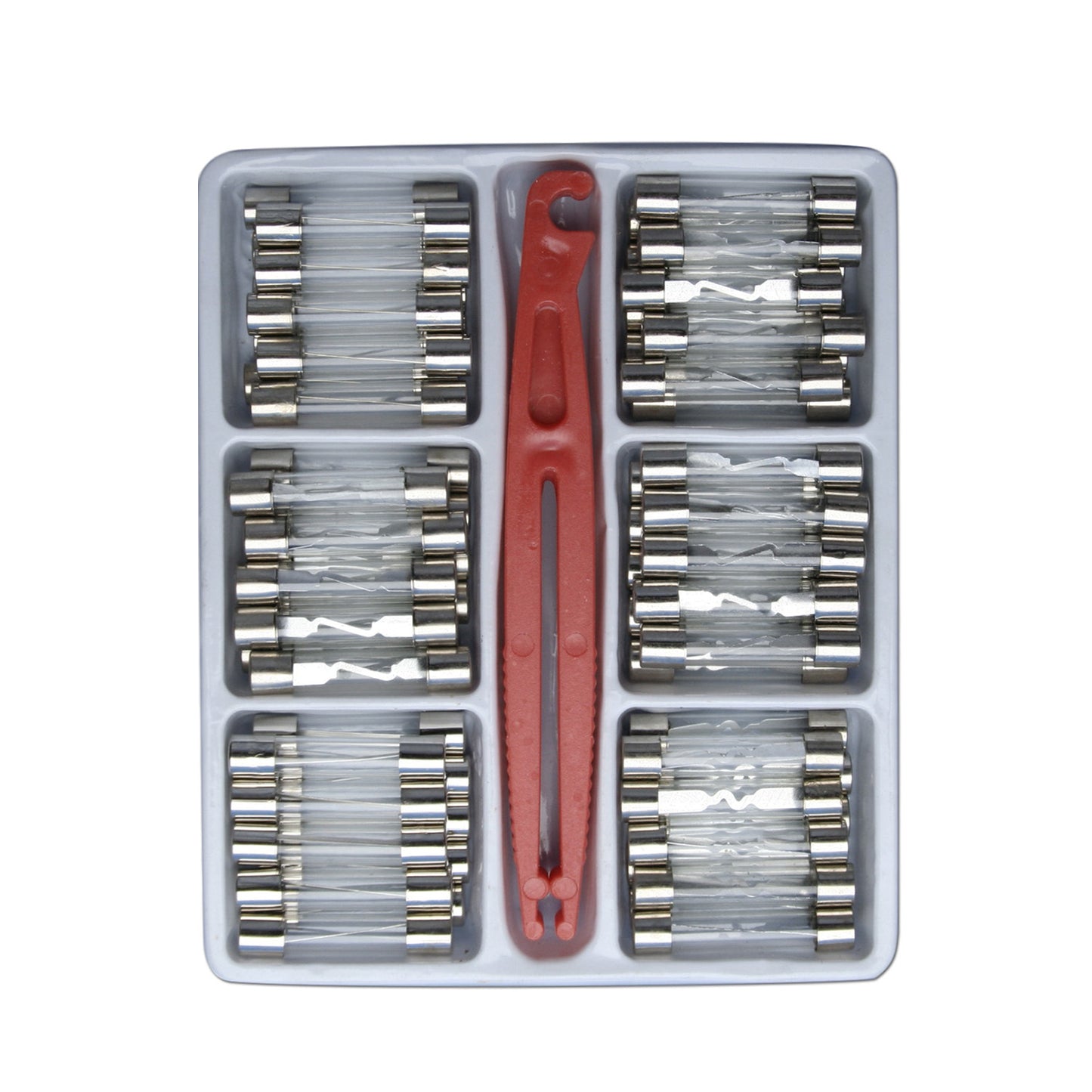 Kit 71 Glass Fuses W/Fuse Extractor. image 0