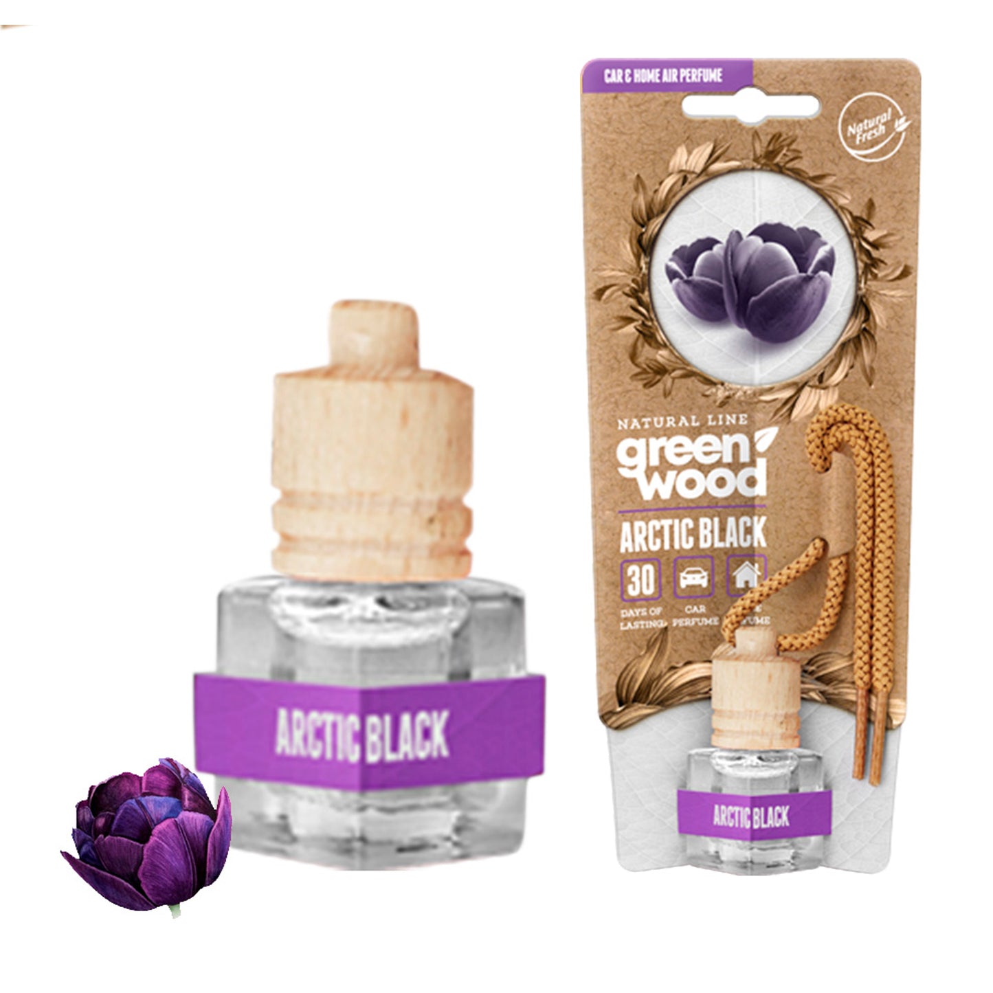 Green Wood Bottle 5ml Artic Black image 0