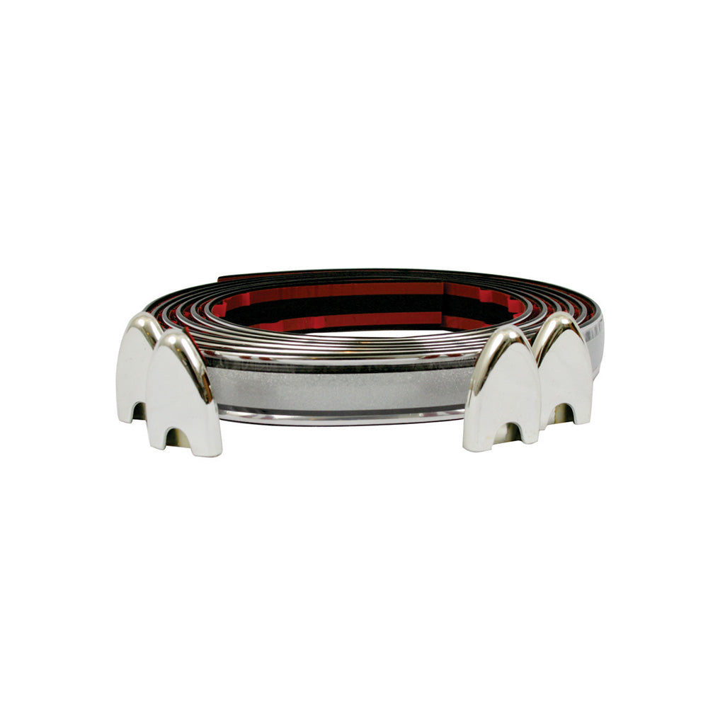 Protector Moulding 4 Terminals Chrome Black 3 mtr image 0