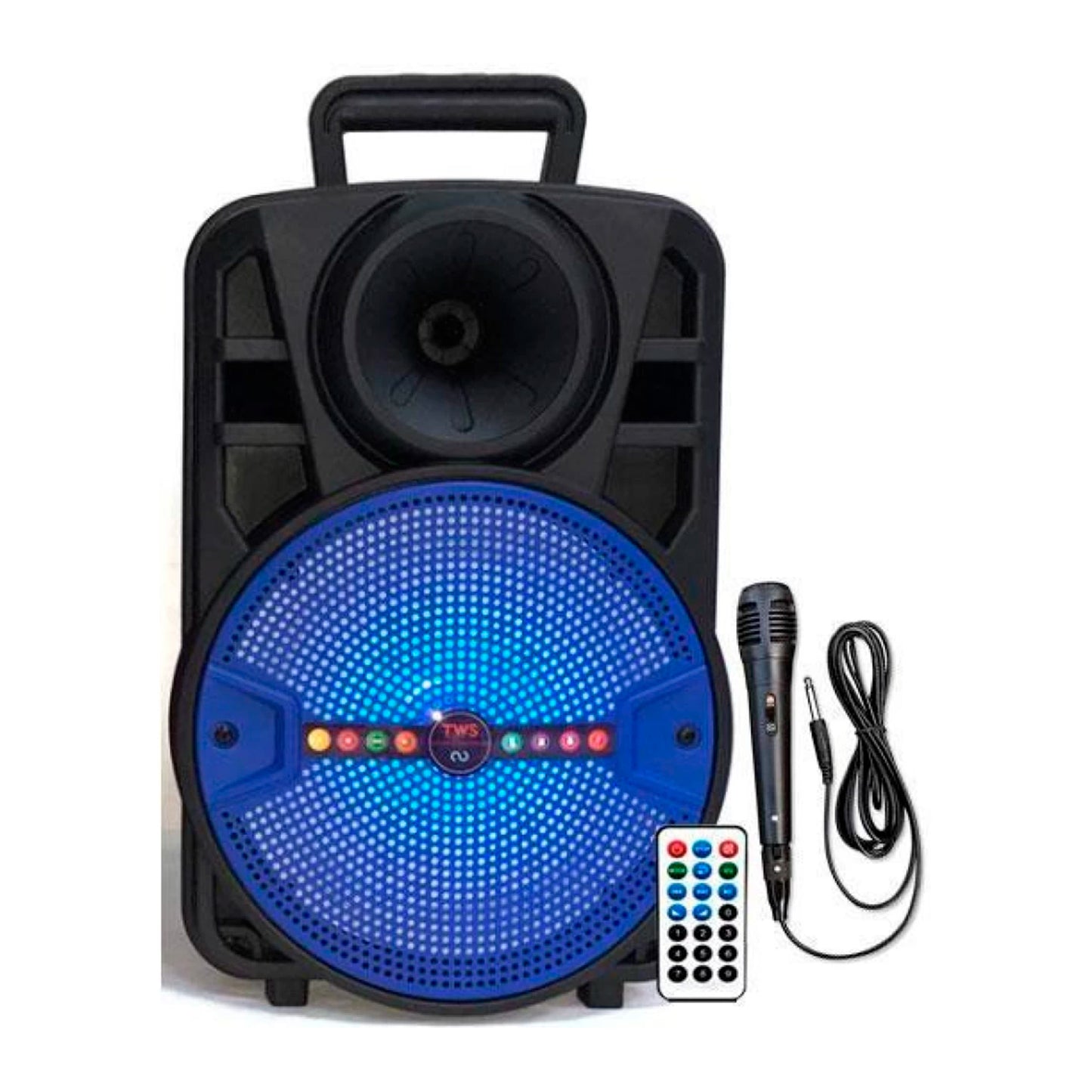 Port Speaker 3000W 8 Inch Mic Bt Tf Usb Fm Led Aux Remote image 0