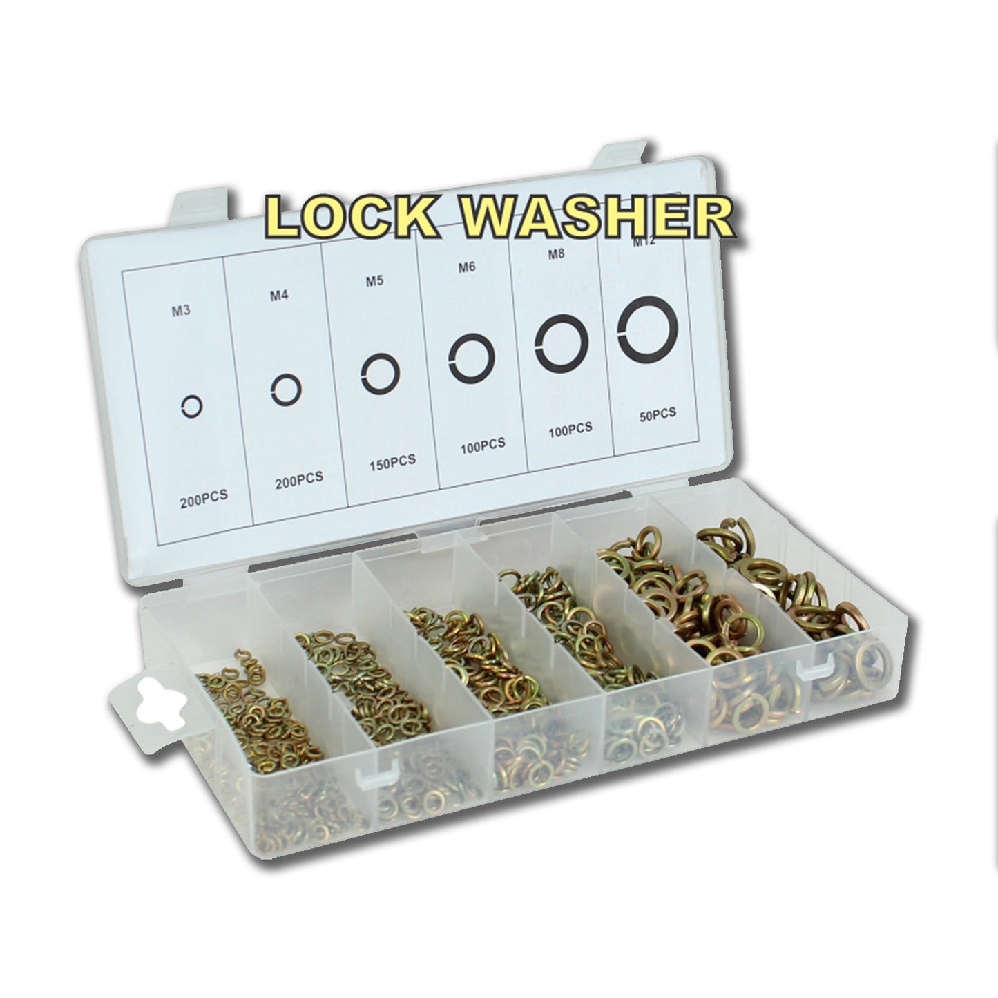 800pcs Spring washers assortment kit image 0