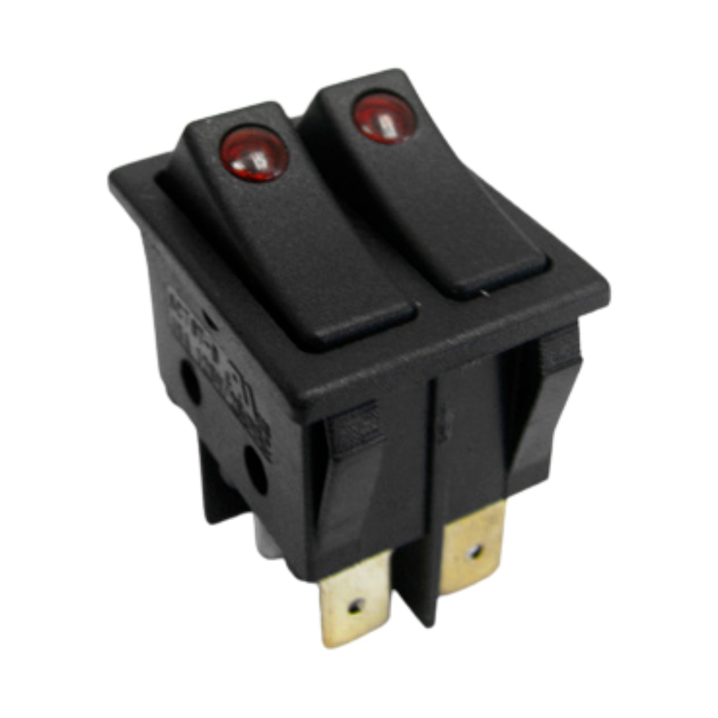 Double Switch Black With Point Light image 0