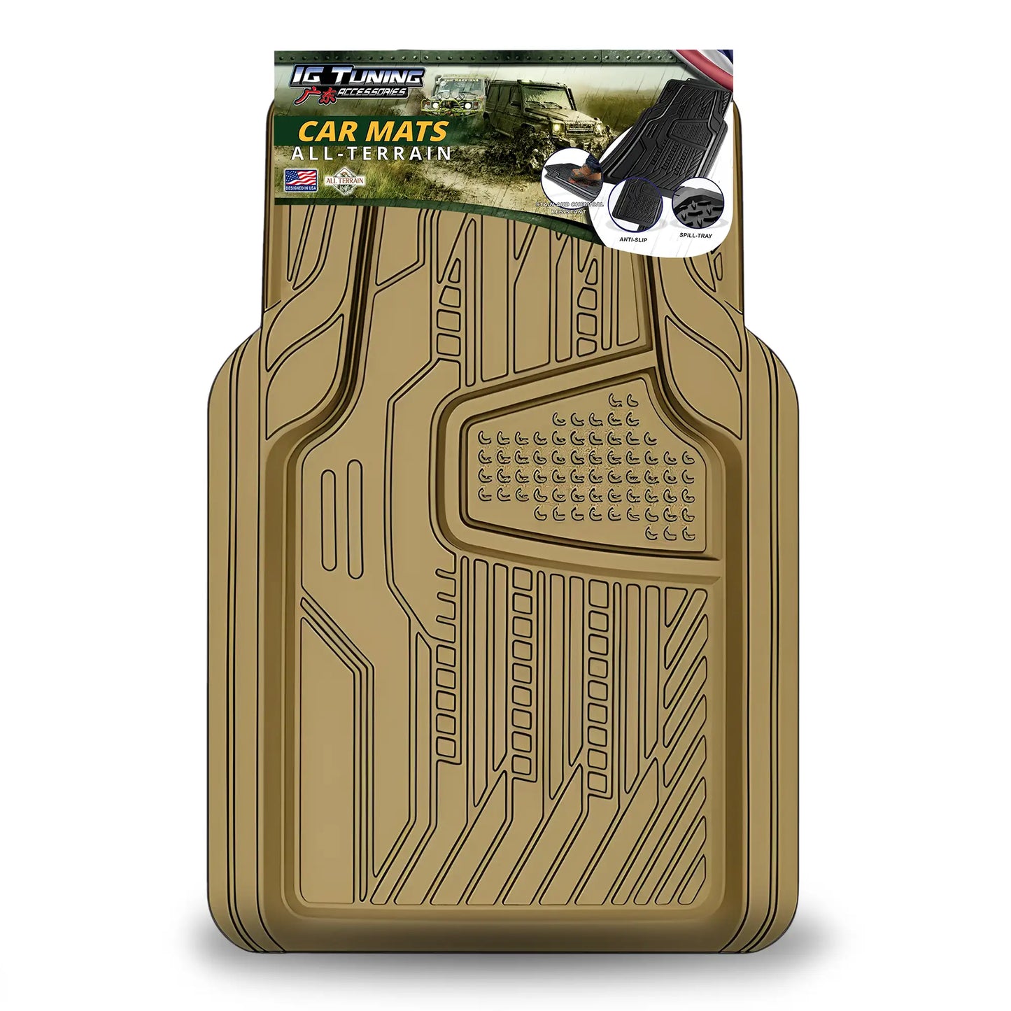 All Terrain Floor Mat Beige 4 Pcs image 0