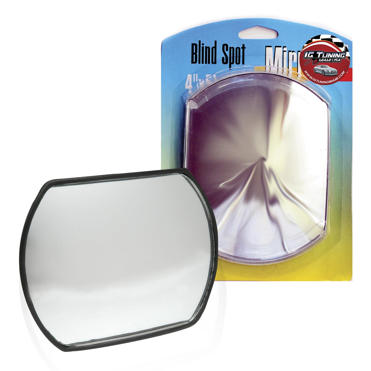 4" 5/3 Fish Eye Blind Spot Mirror image 0