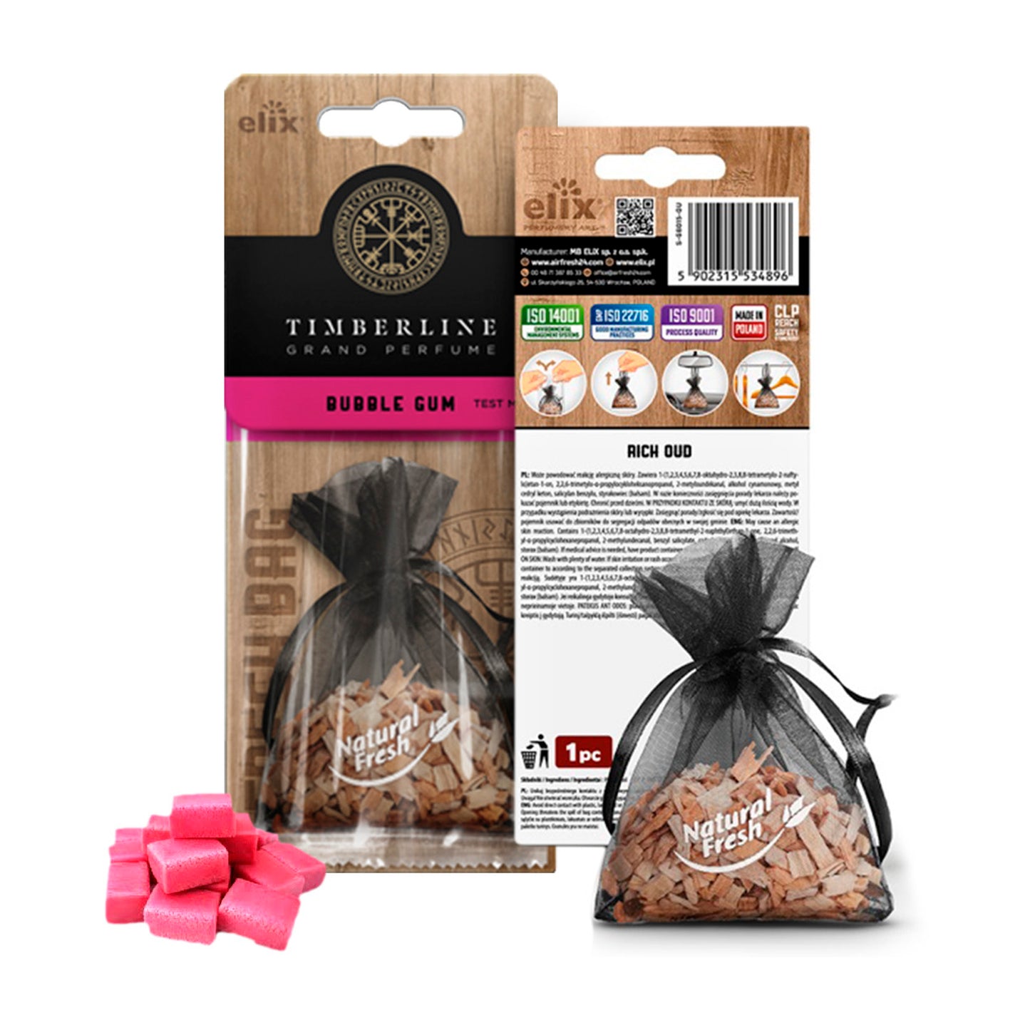 Timberline Wood Fresh Bag Bubble Gum image 0