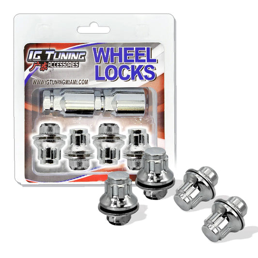 L37Mmx 14X1.5, Chrome 4 Nuts 2 Keys image 0