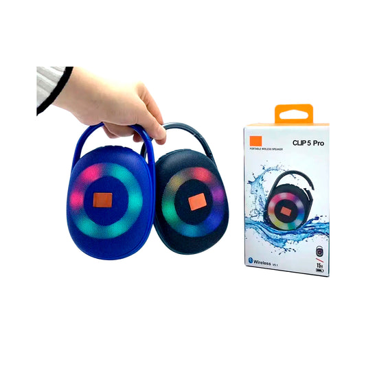 Clip5Pro Port Speakers 5W 57Mm Fm Bt Tf Usb Led Aux image 0