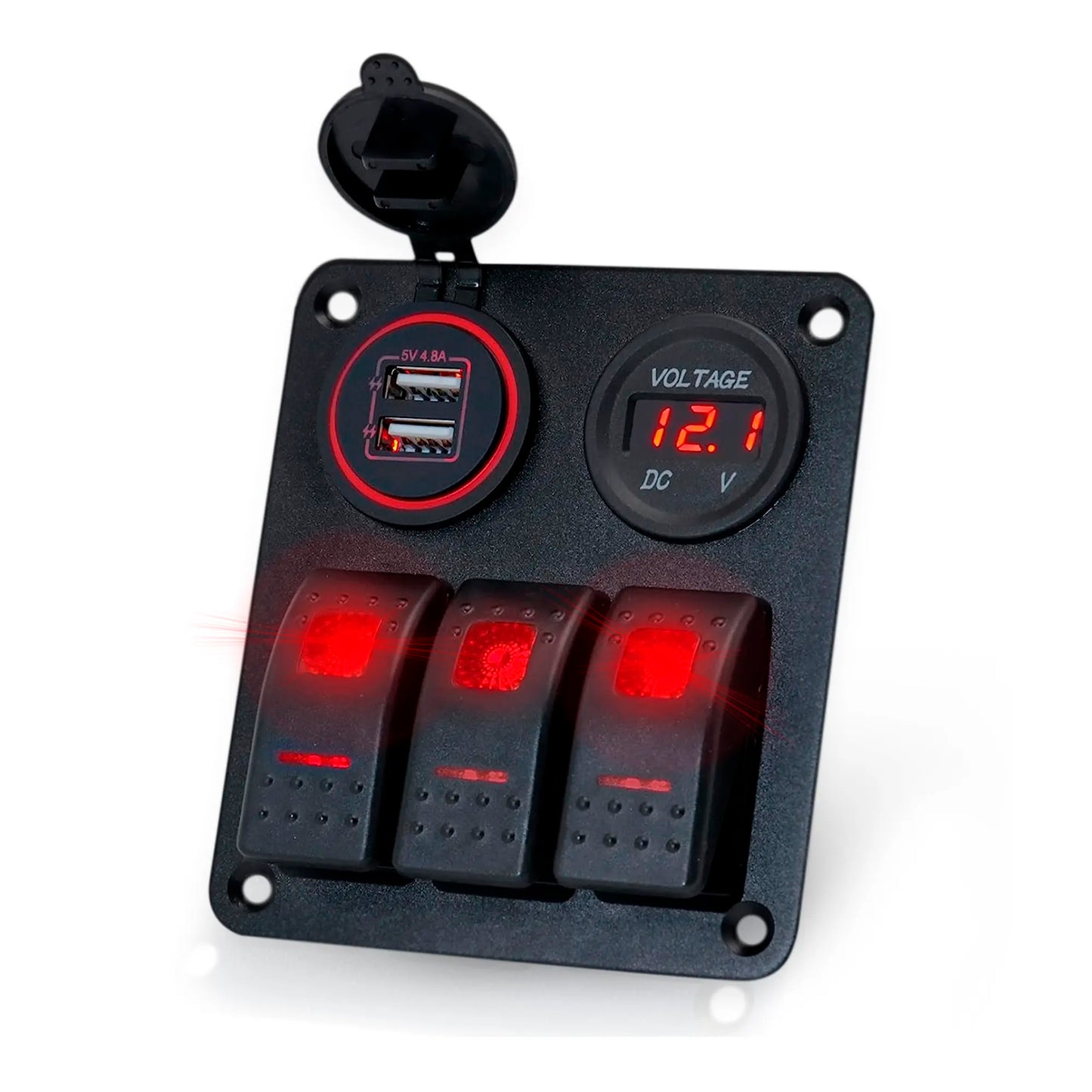 Control Panel 3 switch USB and Volt image 0