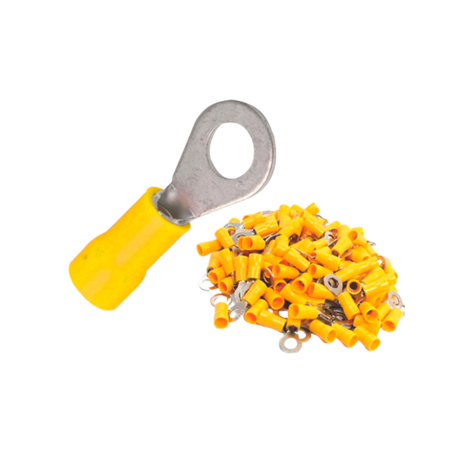 Hole Yellow Terminal Nro 6 100 Pcs image 0