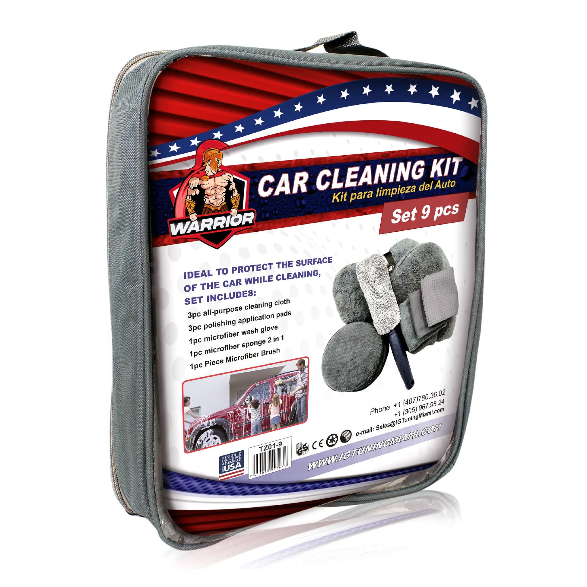 Car Wash Kit 9 pcs image 0