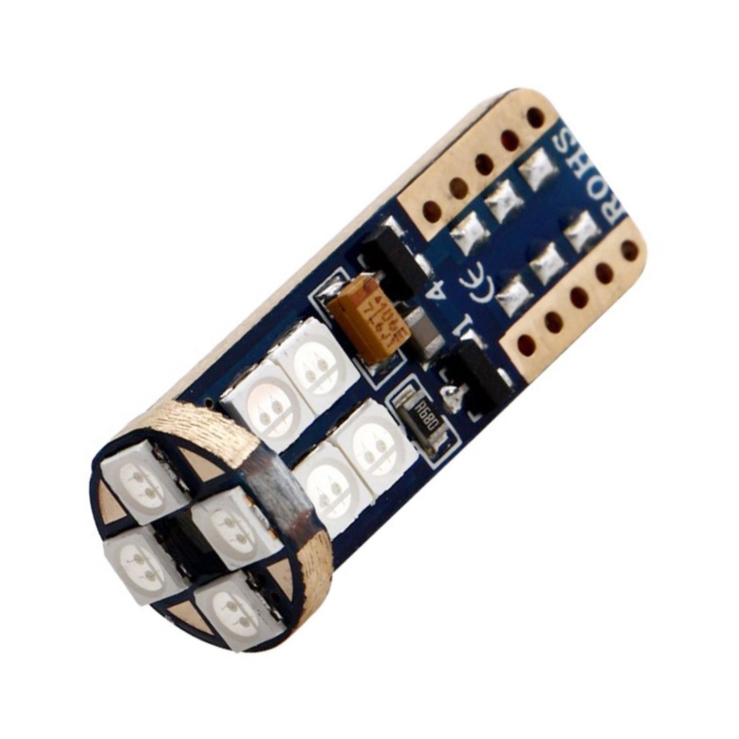 T10 LED 12 Led Canbus 2 pcs Red image 0
