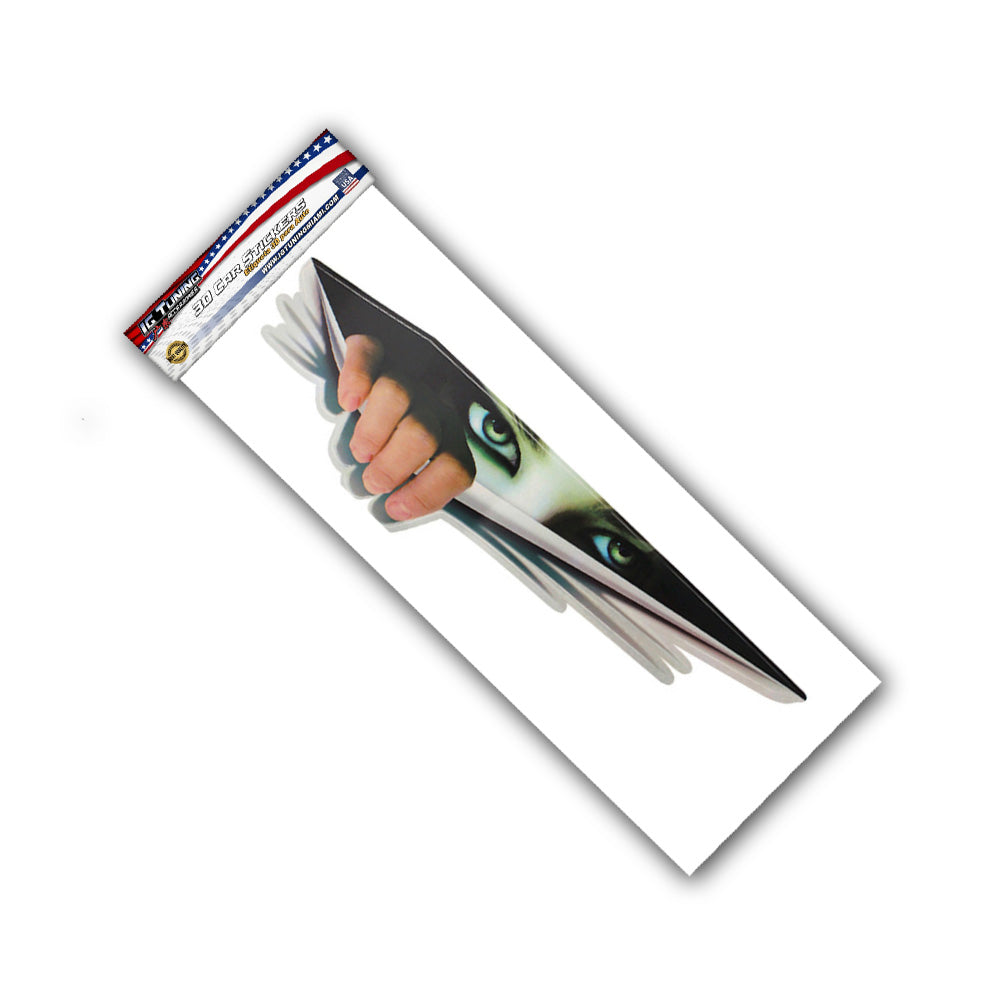 43x13cm Funny Car Sticker 3D Eyes Peeking image 0