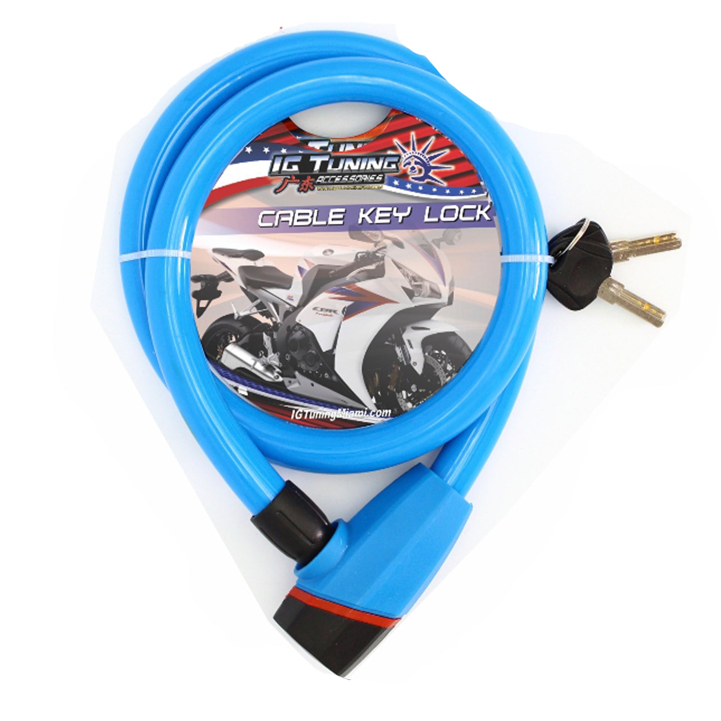 Motorcycle Cable Lock 18x100 cms image 0