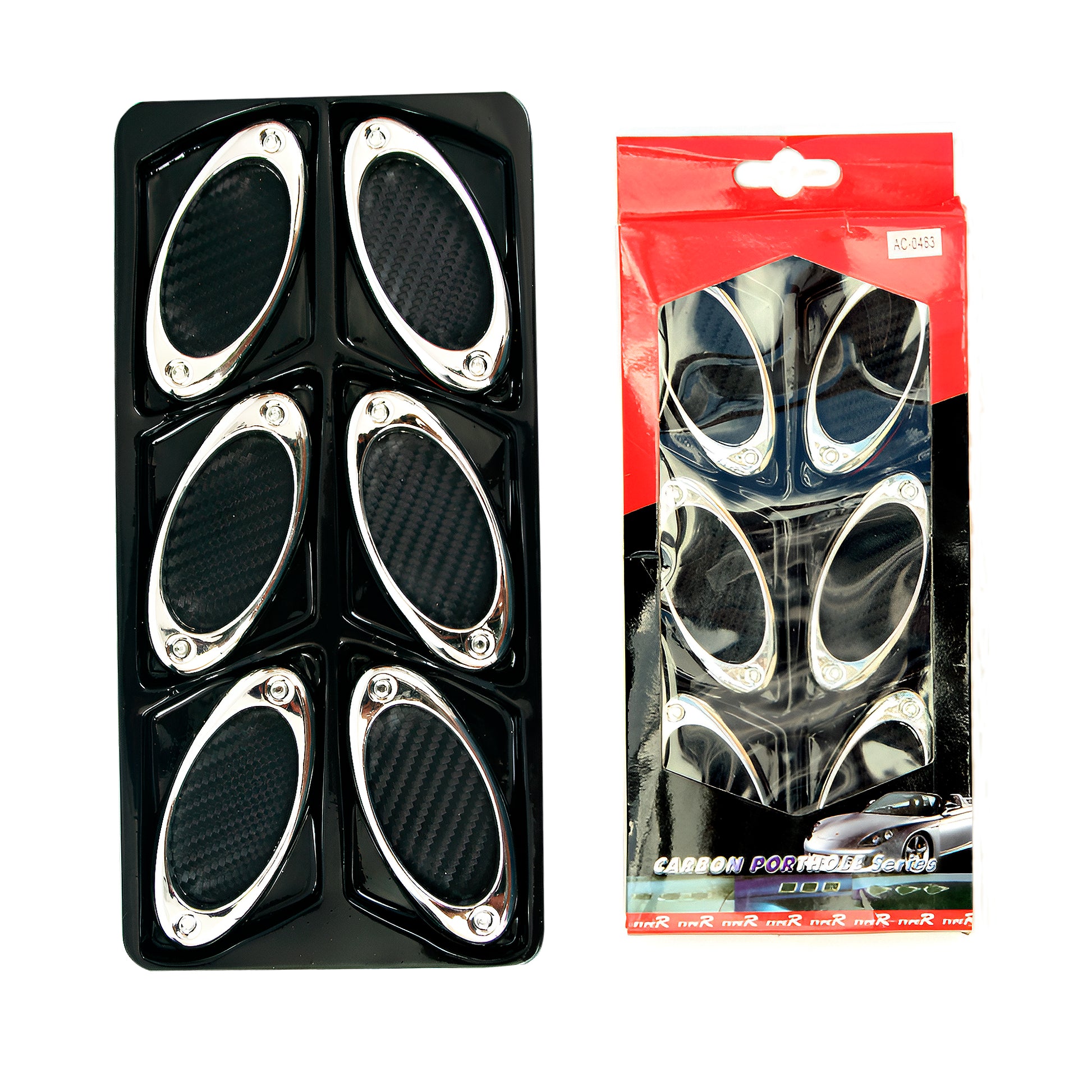 Air Flow 6 Pcs Oval Black image 0