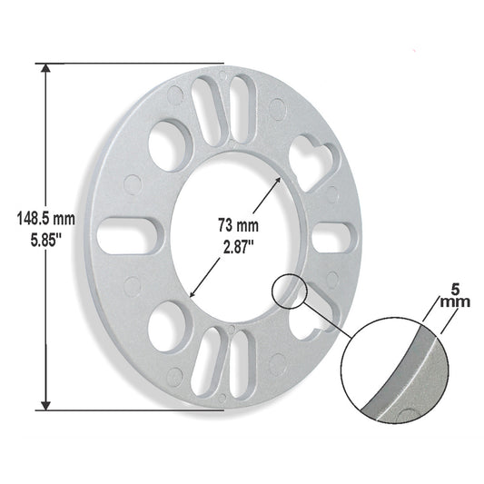 Aluminium Spacer 4 pcs Bag S111 5mm image 0