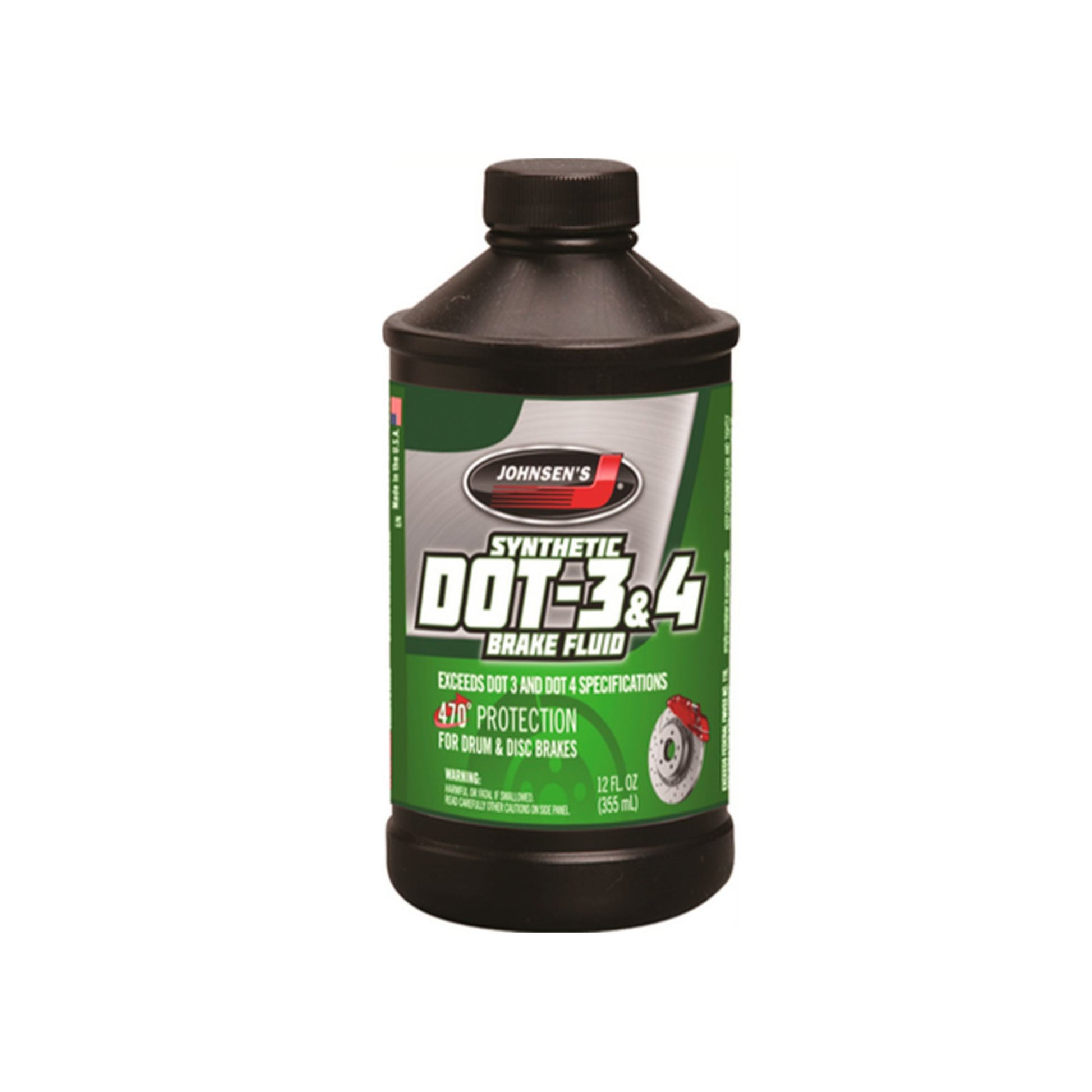 Jhn Prem Synthetic DOT4 Brake Fluid 12 oz 12 pcs image 0