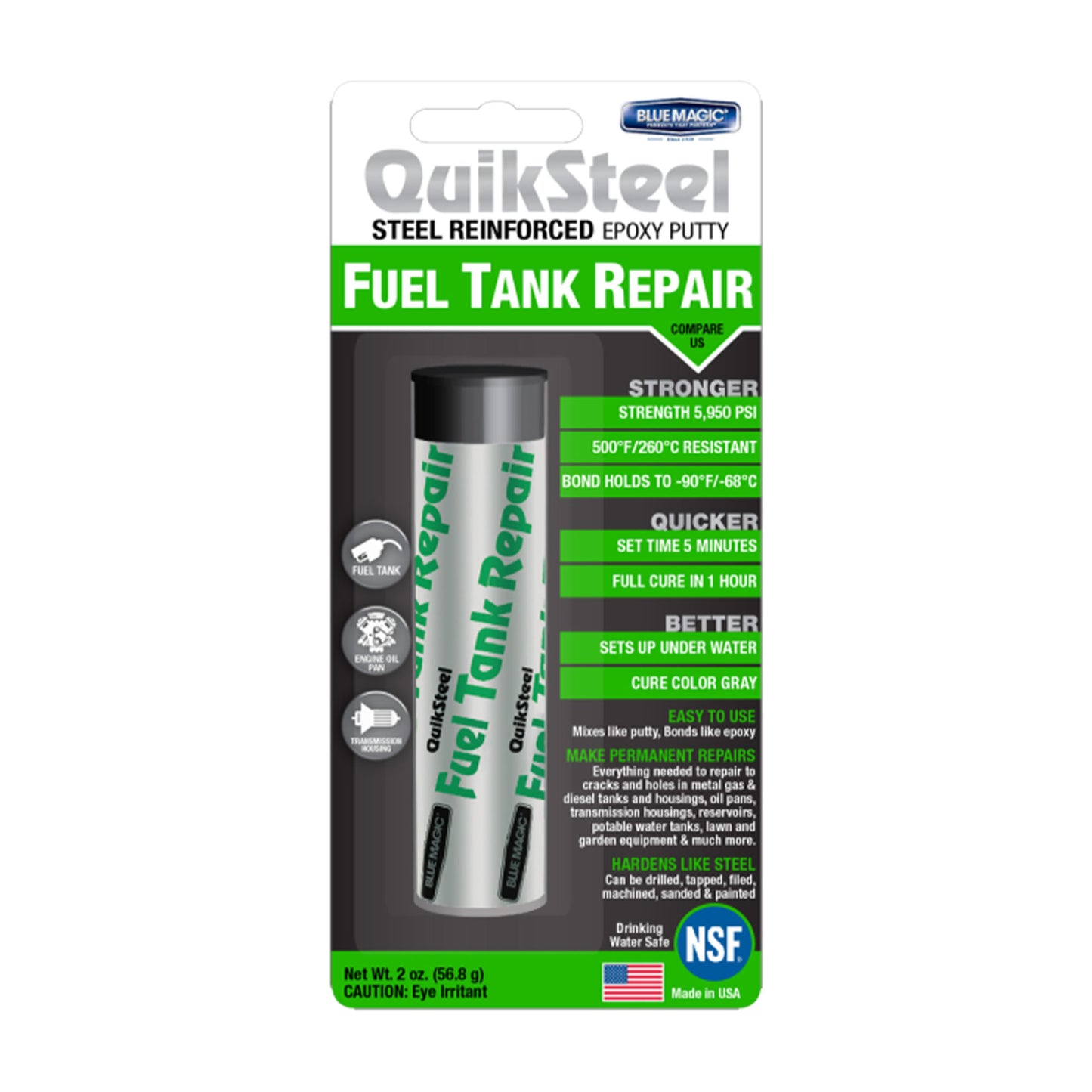 Quiksteel Epoxy Putty Fuel Tank 2 oz 48 pcs image 0