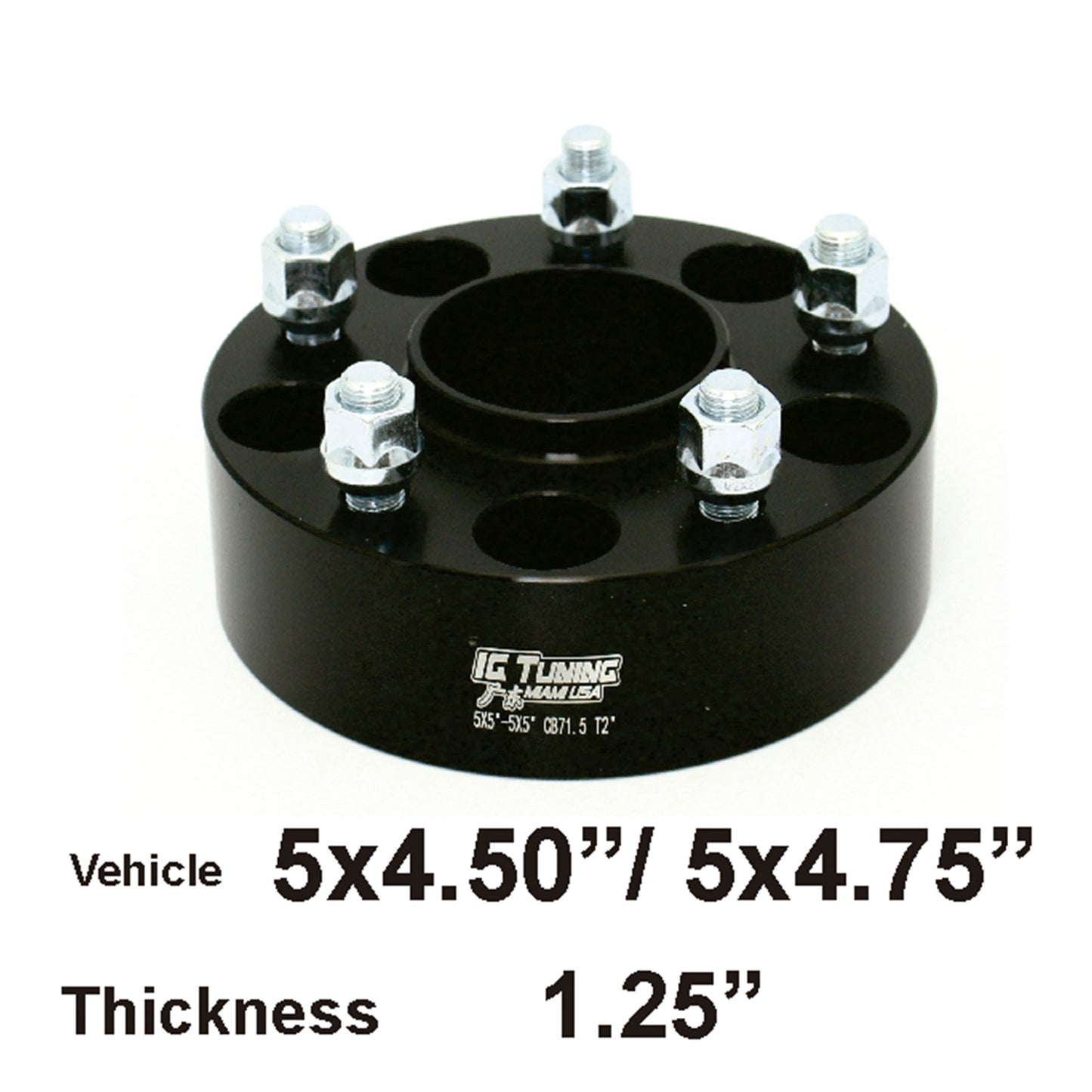 Adapter 5x4.5-5x4.75 to 5x4.75 CB74 T1.25 2pcs image 0