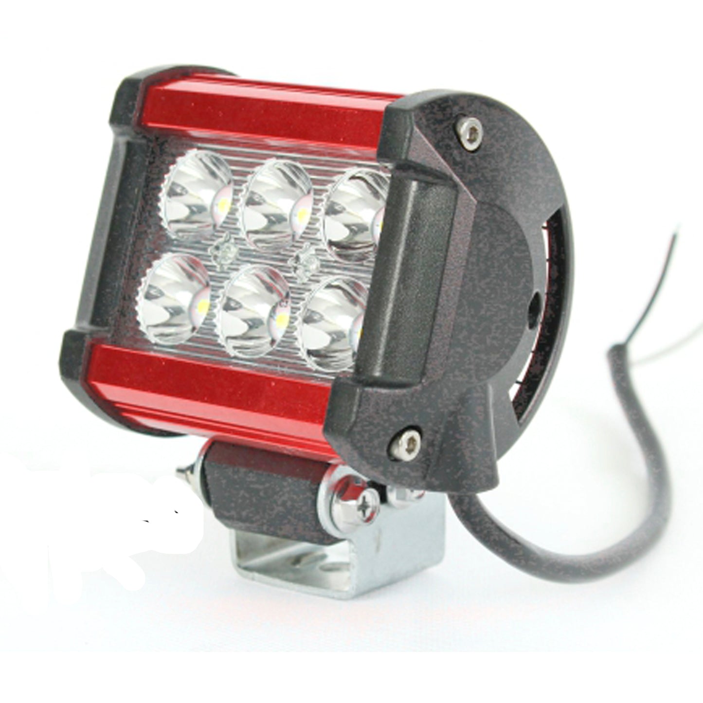 Aluminum Red 3x2 Led Light Bar image 0