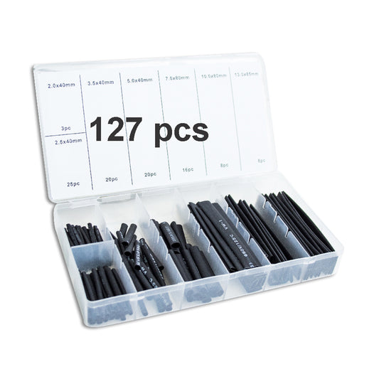 127 pcs Heat shrink tubing Plastic Box image 0