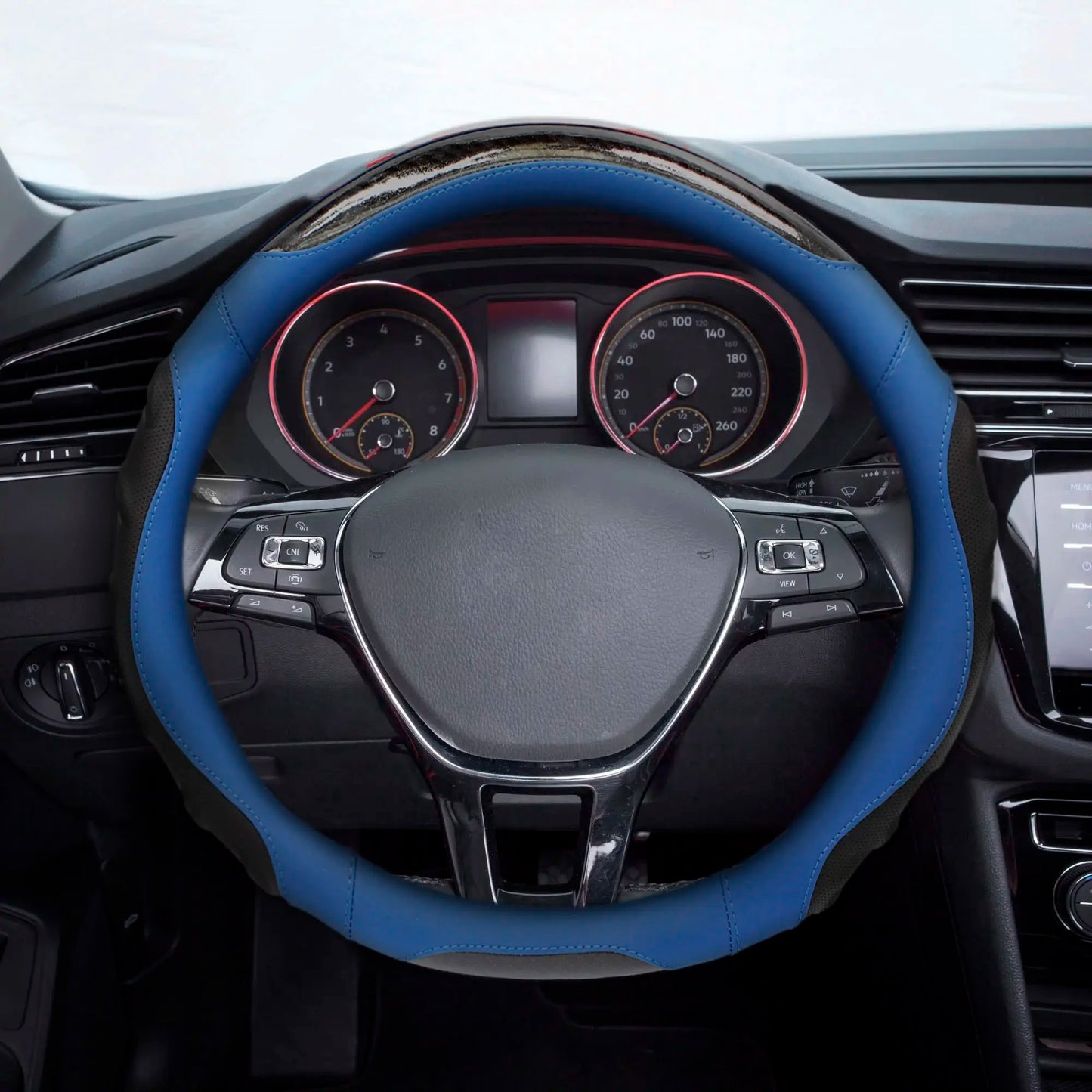 Steering wheel Cover Racing Blue image 1