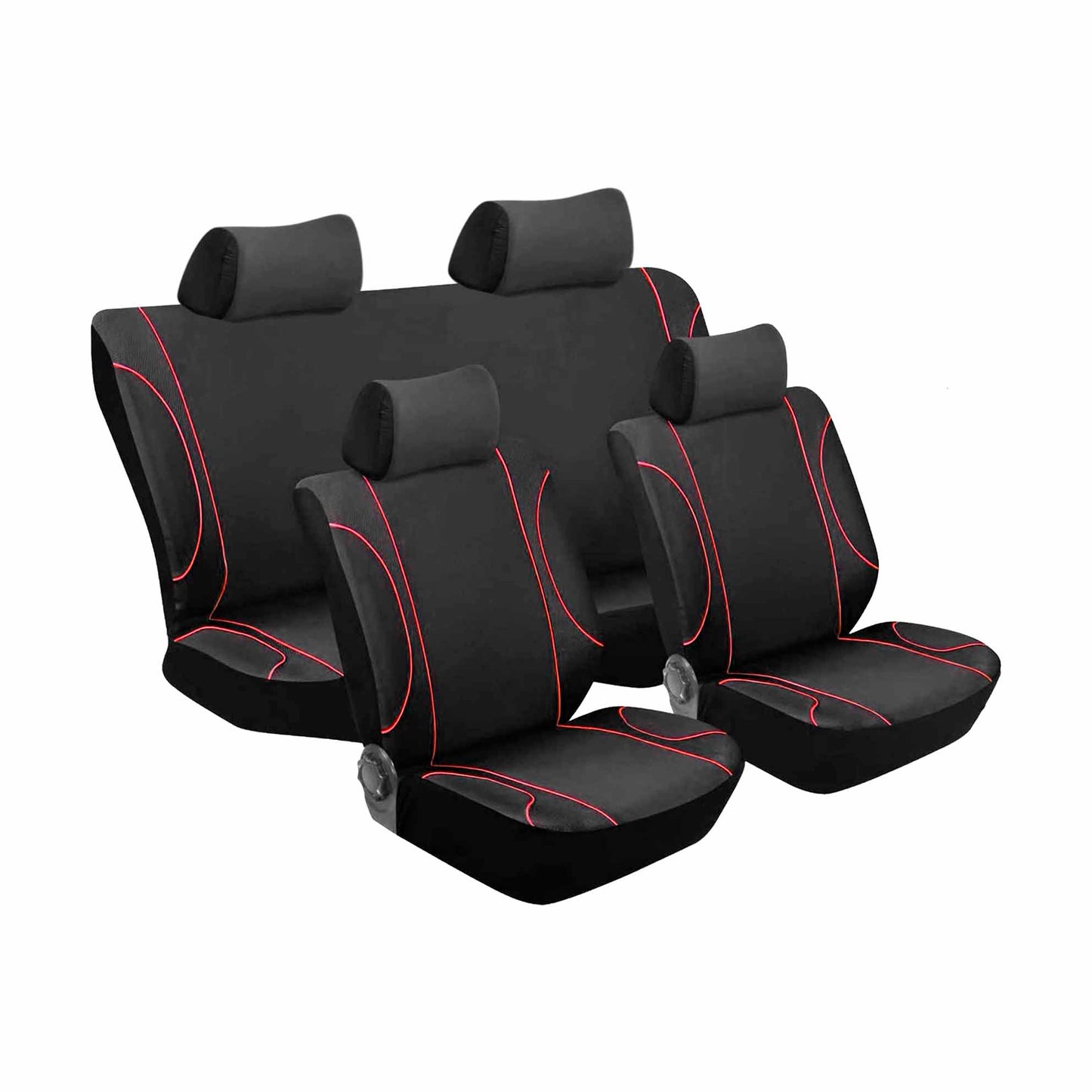 Seat Cover Kit Special Black-Red image 0