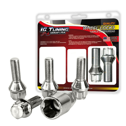 5Pcs 12x1.25 Conical Seat Lug Bolt wheel lock image 0