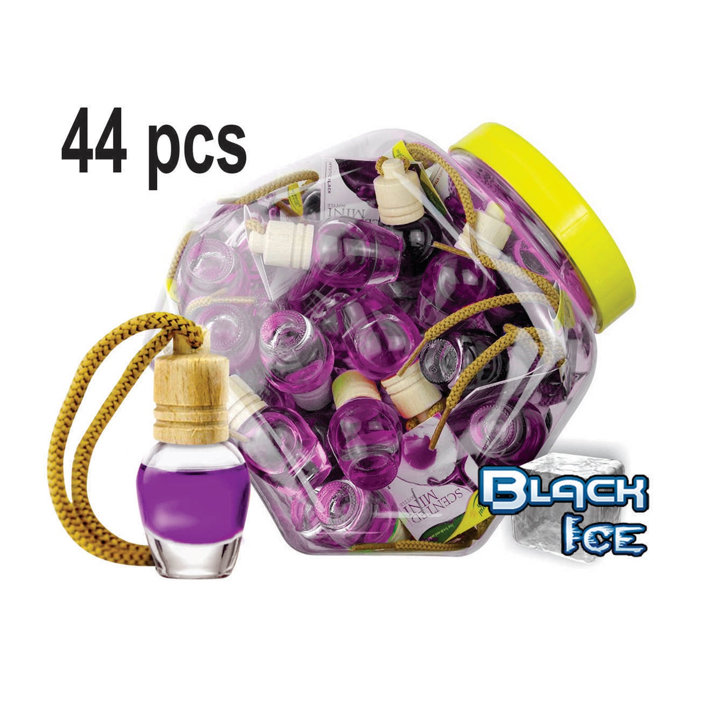 Scented Mini Bottle Jar 44 pcs Black Ice image 0