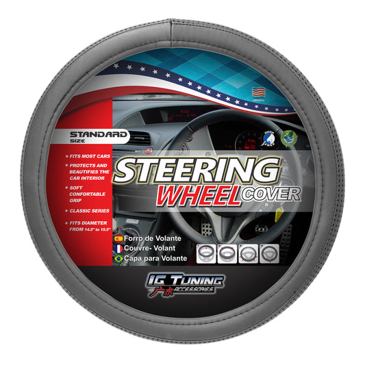 Steering Wheel Cover With Black Mounting Holes image 0
