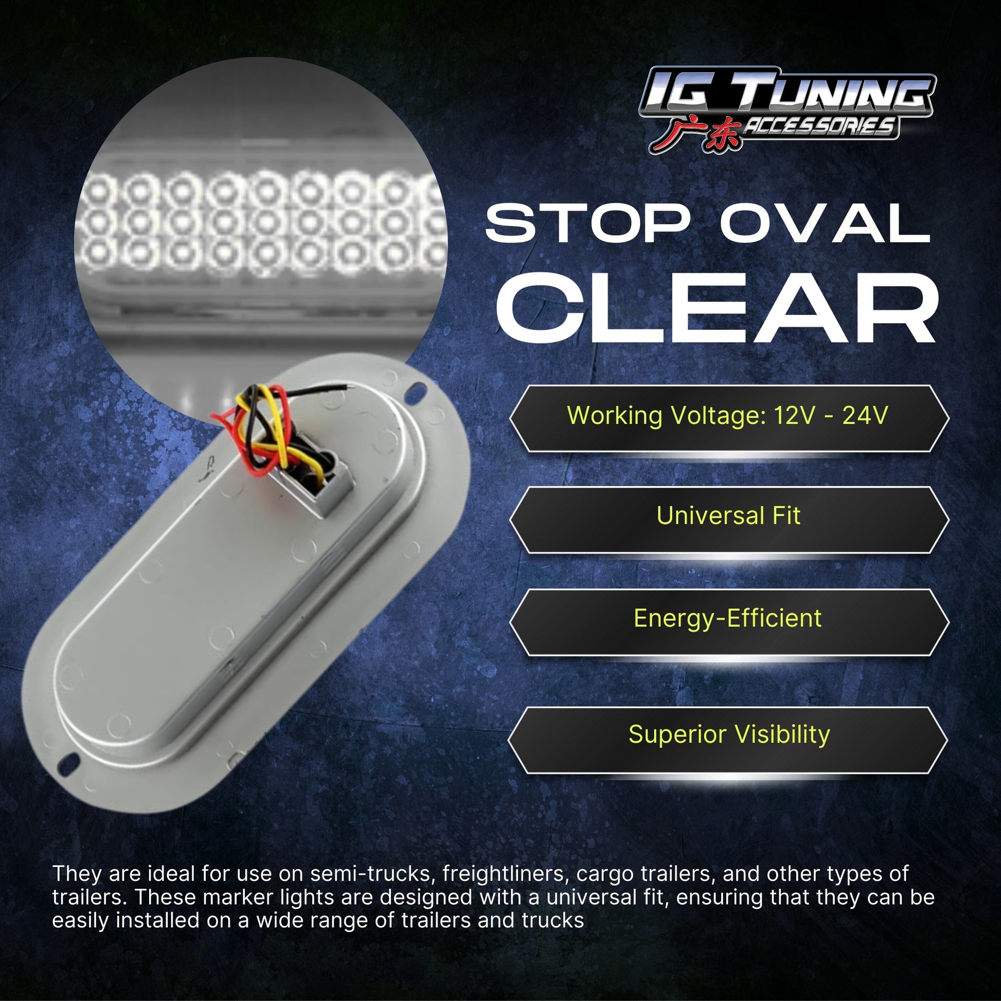 Side Stop Oval 20X9 Clear 1 Pcs image 3