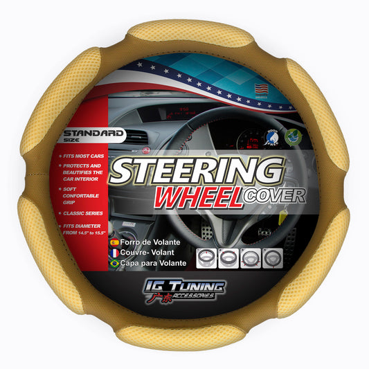 Steering Wheel Cover With Sponge in Beige image 0